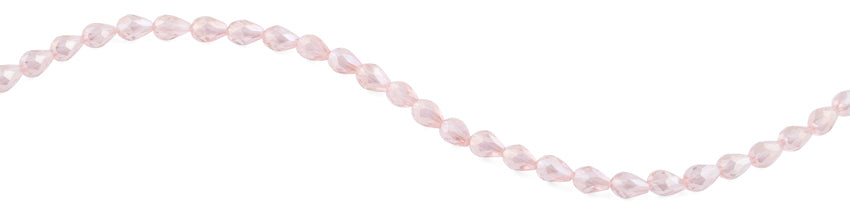5x7mm Pink Drop Faceted Crystal Beads for Jewelry Making - DIY Necklace, Bracelet & Earrings - High Quality Glass Beads for Crafting, Sewing & Fashion Accessories