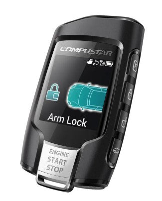 Compustar Q9 FM 2-Way LCD Remote Car Starter & Alarm System with Keyless Entry - Perfect for Winter Warm-Up & Vehicle Security