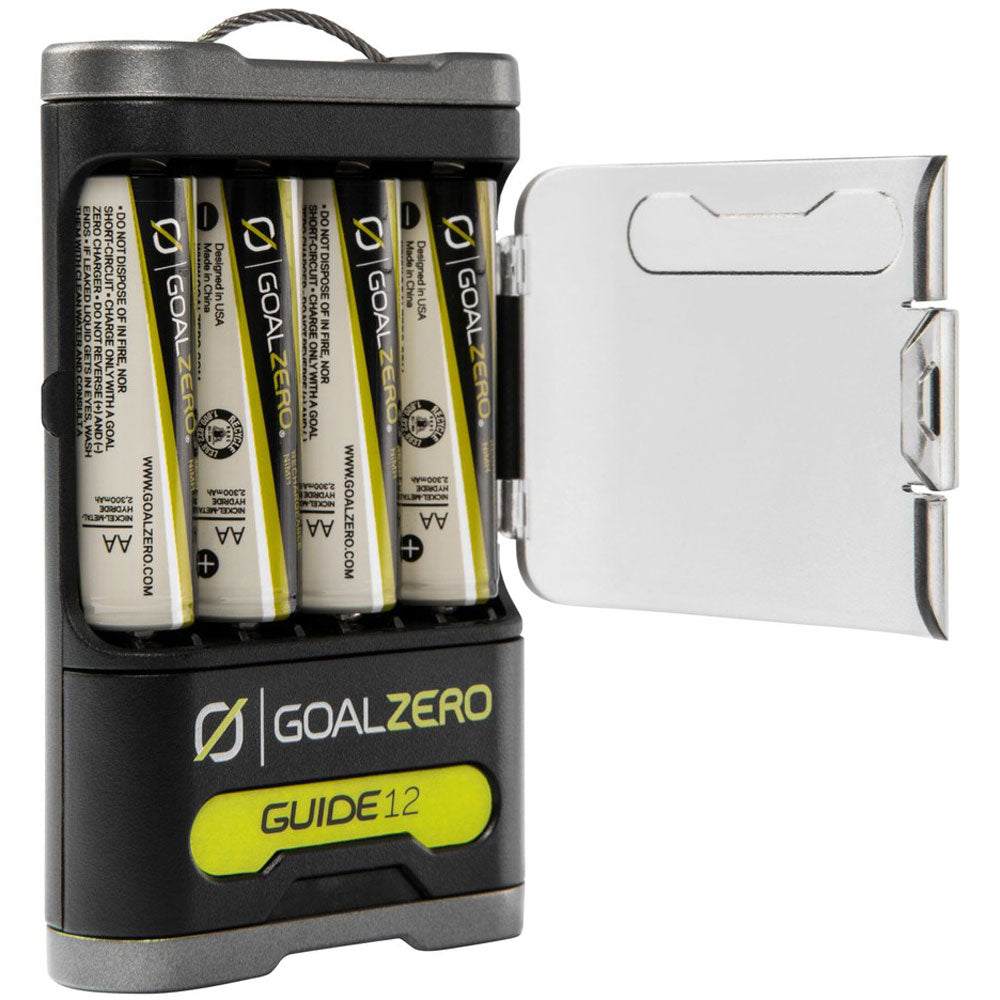 Goal Zero Guide 12 Plus 15000mAh Solar Power Bank - Portable Solar Charger Kit for Camping, Hiking & Emergency Power Outages