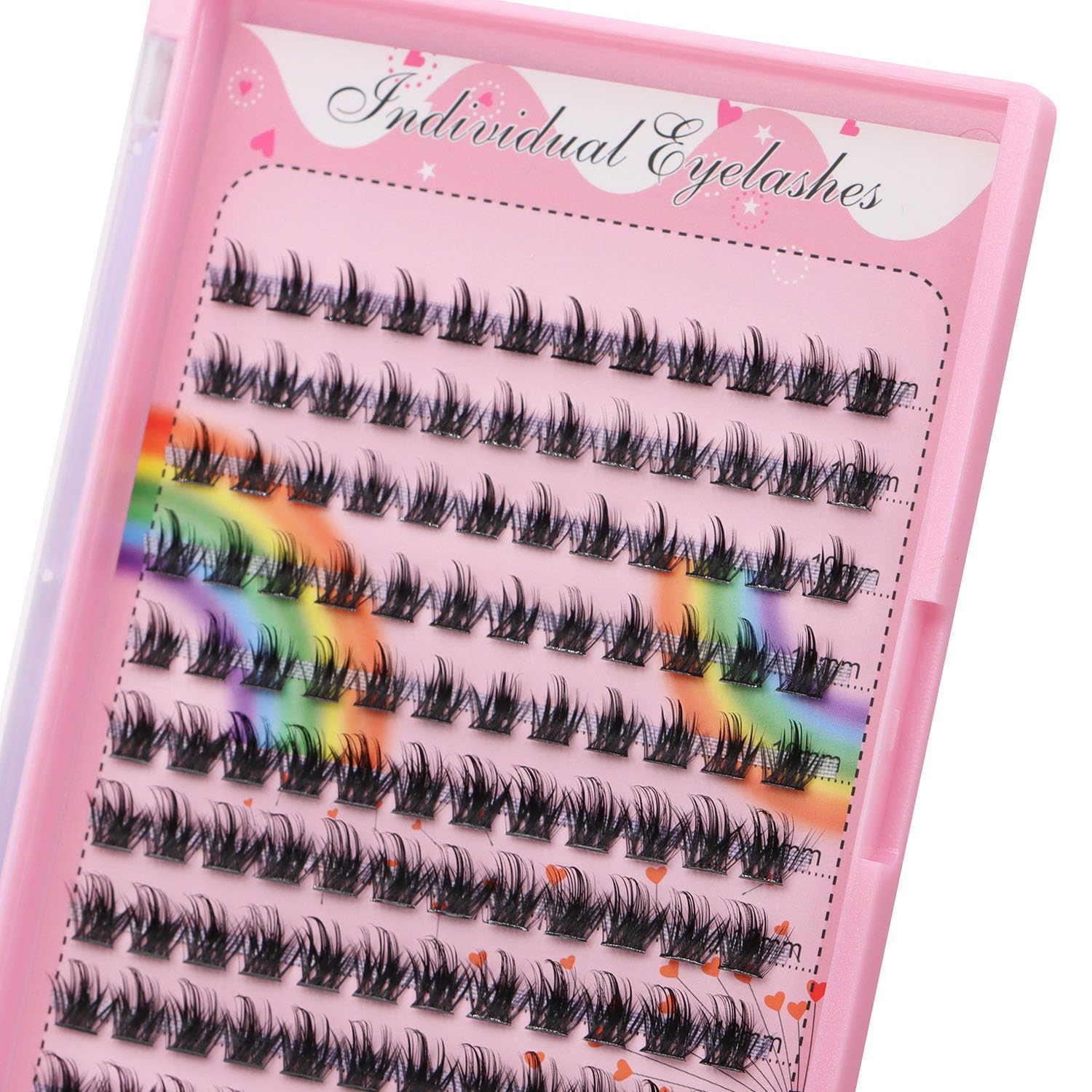 Premium Wispy Eyelash Extension Kit - 8-20mm Mixed Lengths (10+12mm, 12+14mm, 14+16mm, 16+18mm) - Natural Volume Lash Clusters for Professional Salon & DIY Home Use - Perfect for Weddings, Parties & Everyday Glam