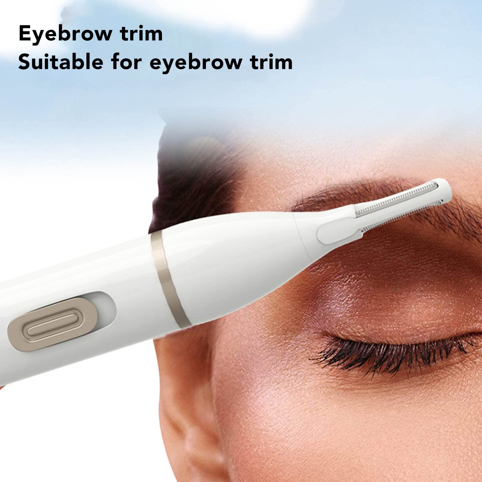5-in-1 Rechargeable Women's Electric Hair Trimmer - Low Noise Pubic, Body, Face, Nose & Eyebrow Hair Clipper for Smooth Skin at Home or Travel