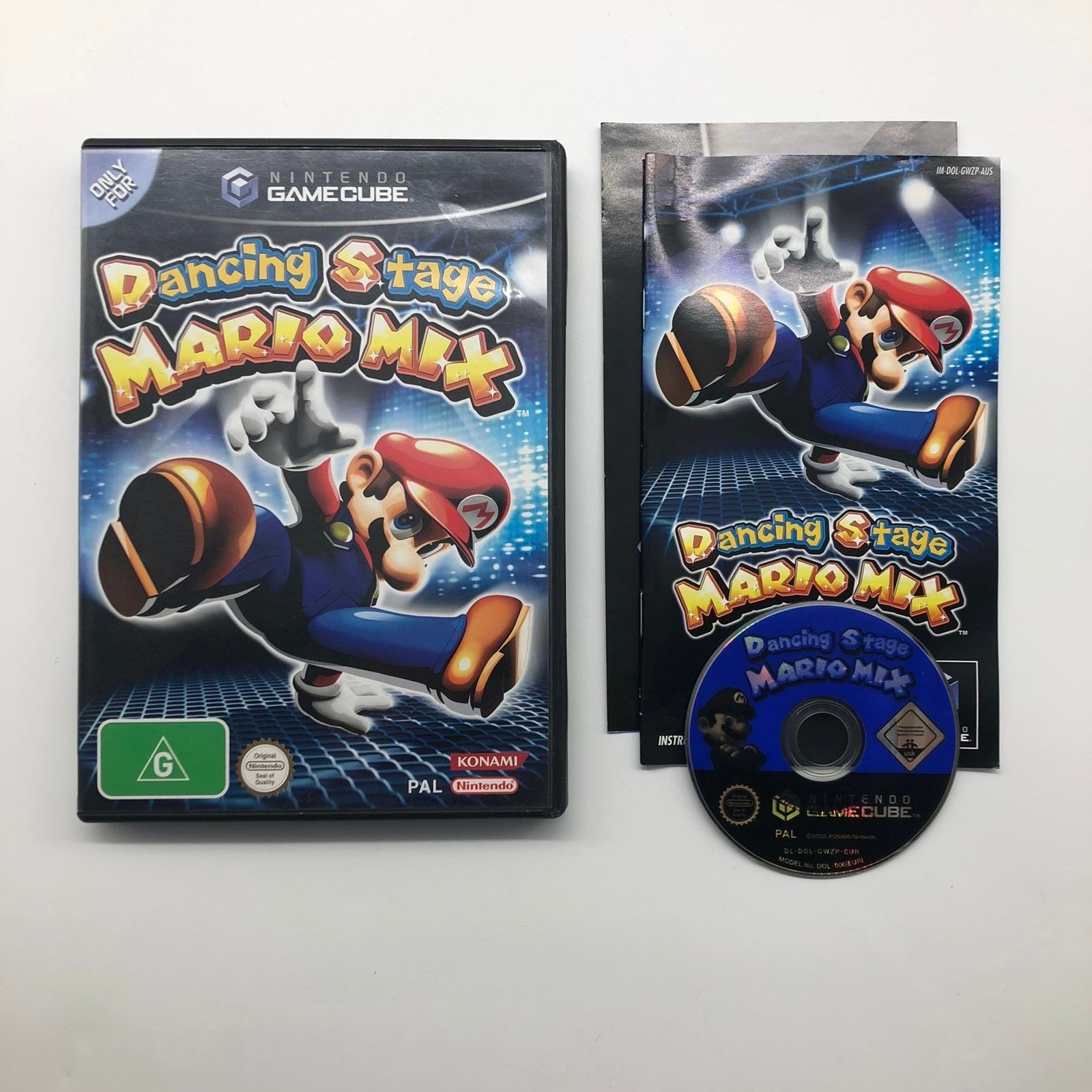 Nintendo GameCube Dancing Stage Mario Mix Game with Manual - PAL Version | Fun Dance Party Game for Kids & Adults, Perfect for Family Gatherings & Game Nights