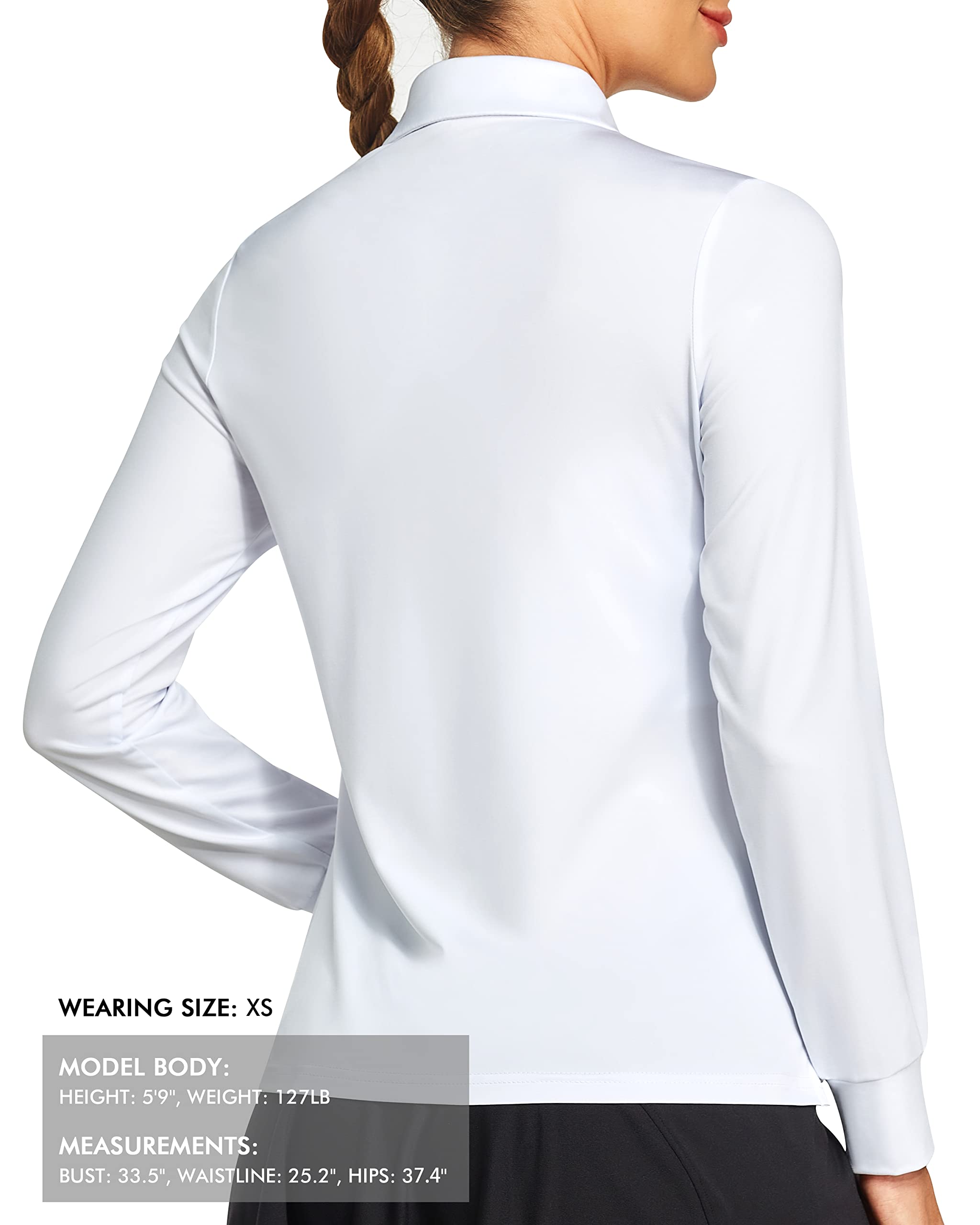 **Women's Lightweight Quick-Dry Golf Polo Shirt - Short & Long Sleeve Options - Breathable Workout & Work Tops for Women - Perfect for Golf, Tennis, Office & Casual Wear**
