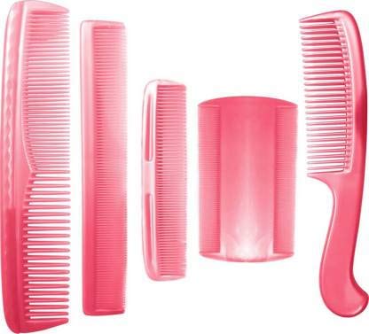 DEXO 5-Pack Compact Hair Combs for Women & Girls - Styling Comb Set for Detangling, Curling & Smoothing - Travel-Friendly Hair Accessories (Red, 1 Pack) - Perfect for Home, Salon & On-the-Go Styling
