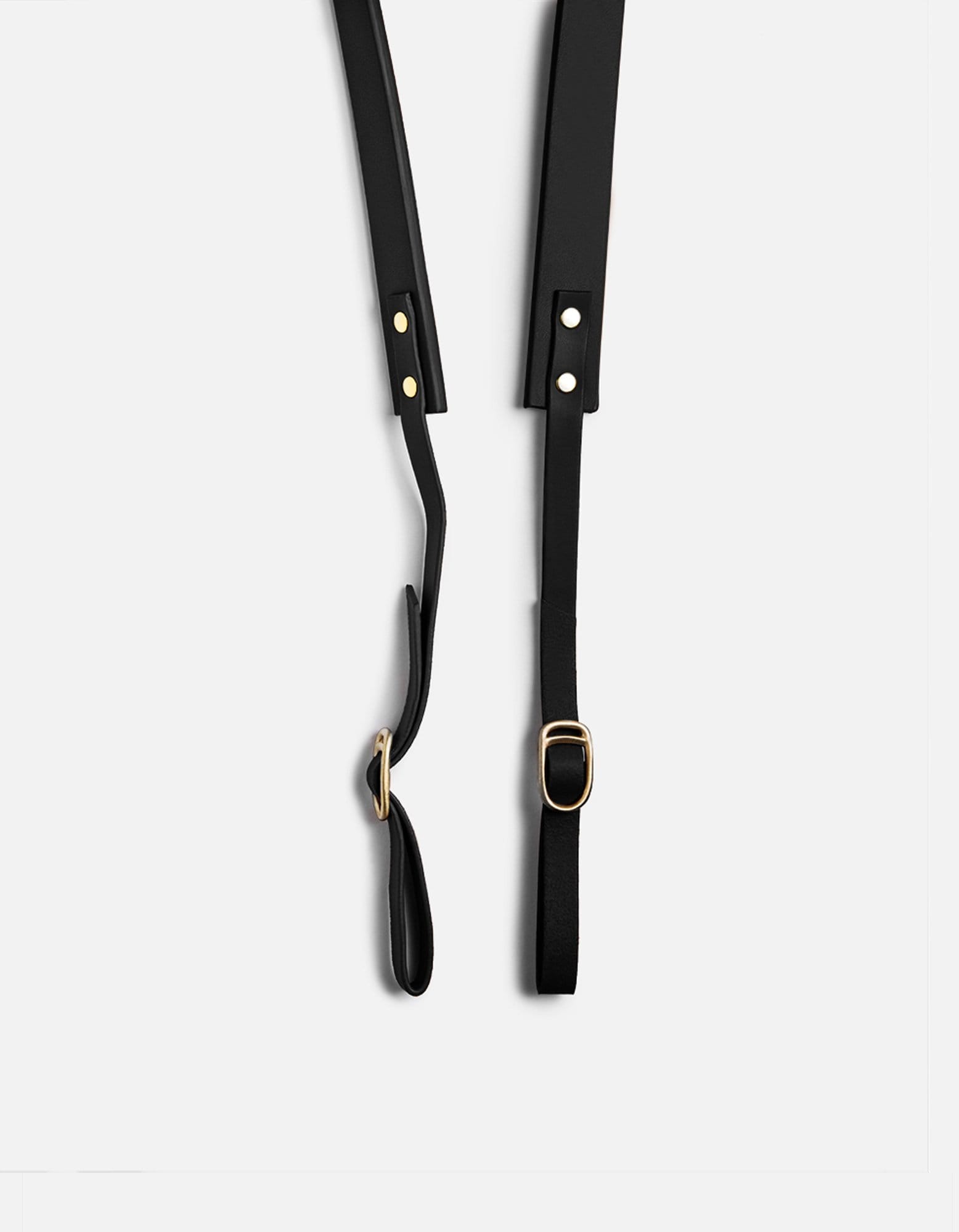 Premium Black Leather Camera Strap - Adjustable & Comfortable Neck Strap for DSLR & Mirrorless Cameras - Perfect for Travel, Photography & Outdoor Adventures
