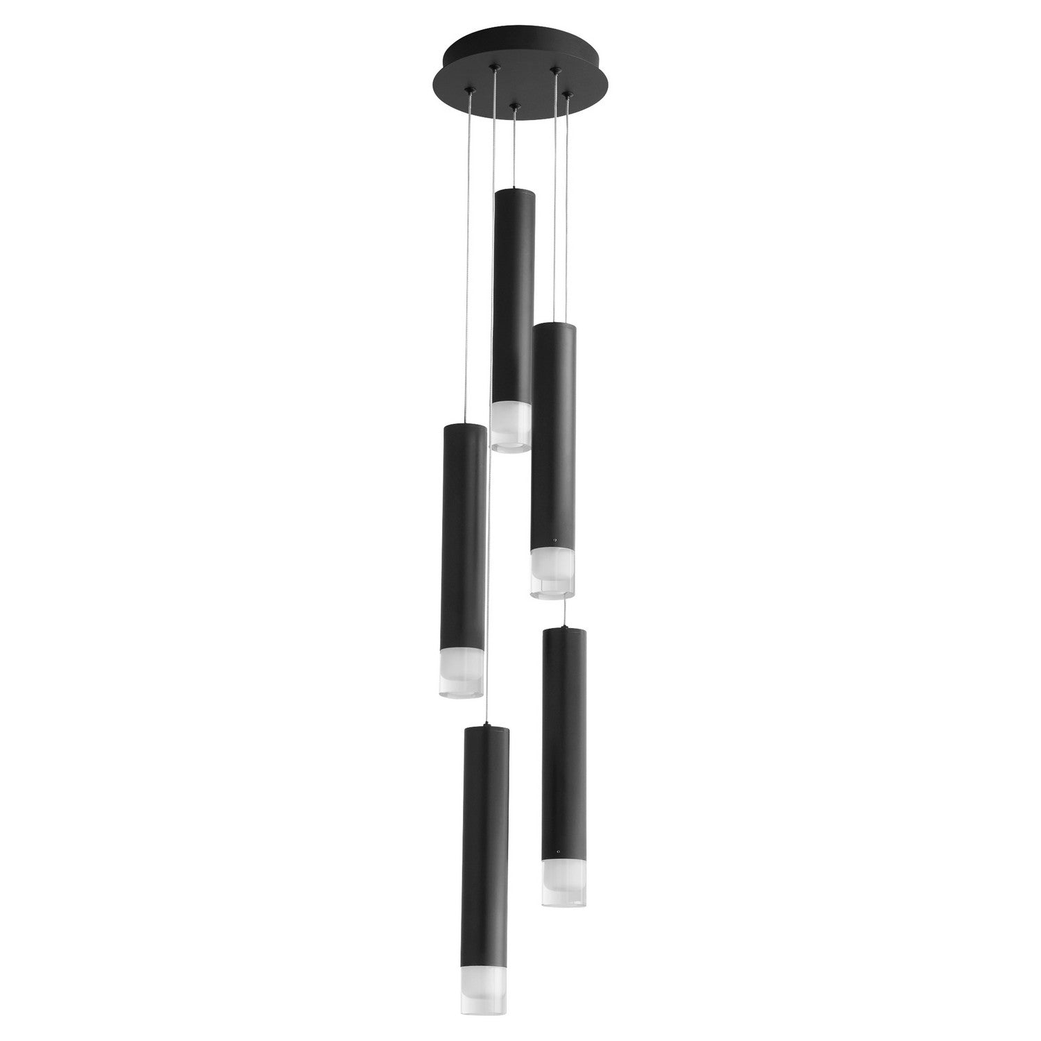Modern Black Oxygen Alarm 3 6194 15 5 Light CCT Pendant Light - Adjustable Hanging Fixture for Kitchen Island, Dining Room, or Bedroom Lighting