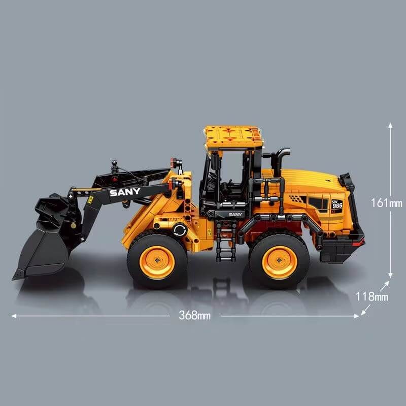 SEMBO 712016 SANY Loader Toy - 1:16 Scale Diecast Construction Vehicle Model for Kids & Collectors - Perfect for Playtime, Display & Construction-Themed Gifts