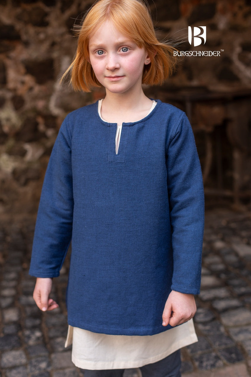 Eriksson Blue Kids Tunic - Soft & Comfortable Cotton Top for Girls & Boys - Perfect for School, Playdates & Casual Outings