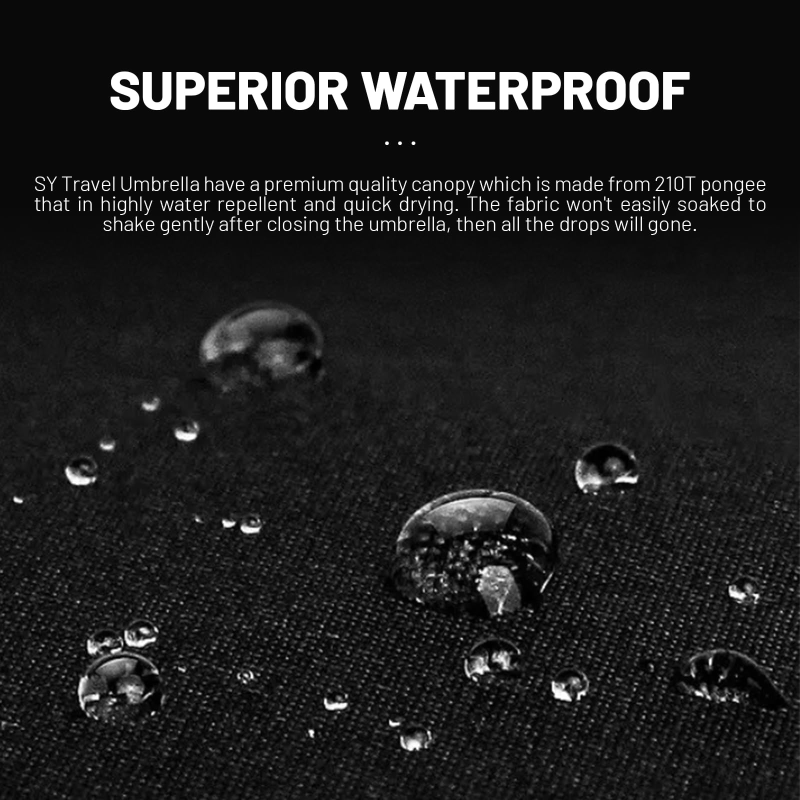 SY COMPACT Travel Umbrella - Windproof Automatic Open Close Umbrella with Durable Fiberglass Frame - Perfect for Commuting, Business Trips & Outdoor Adventures