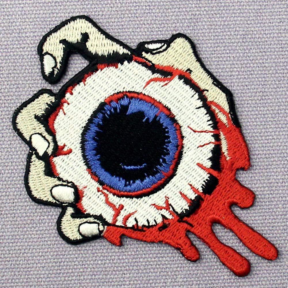 Blood Patch Embroidered Applique Badge - Iron On & Sew On Emblem for Jackets, Hats & DIY Crafts - Gothic Punk Style Fashion Accessories for Costumes, Biker Vests & Denim Customization