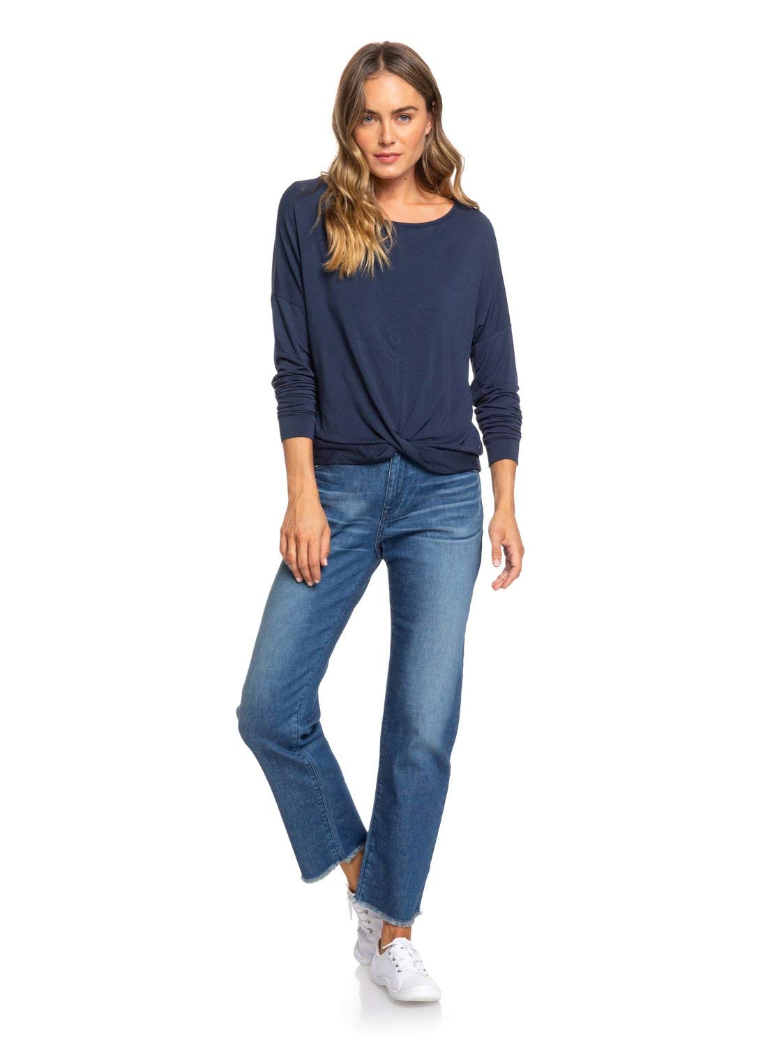 Roxy Women's Good Story Straight Fit Jeans - Dark Indigo Blue - Size 27 - Comfortable & Stylish for Casual Wear, Work & Everyday Outfits