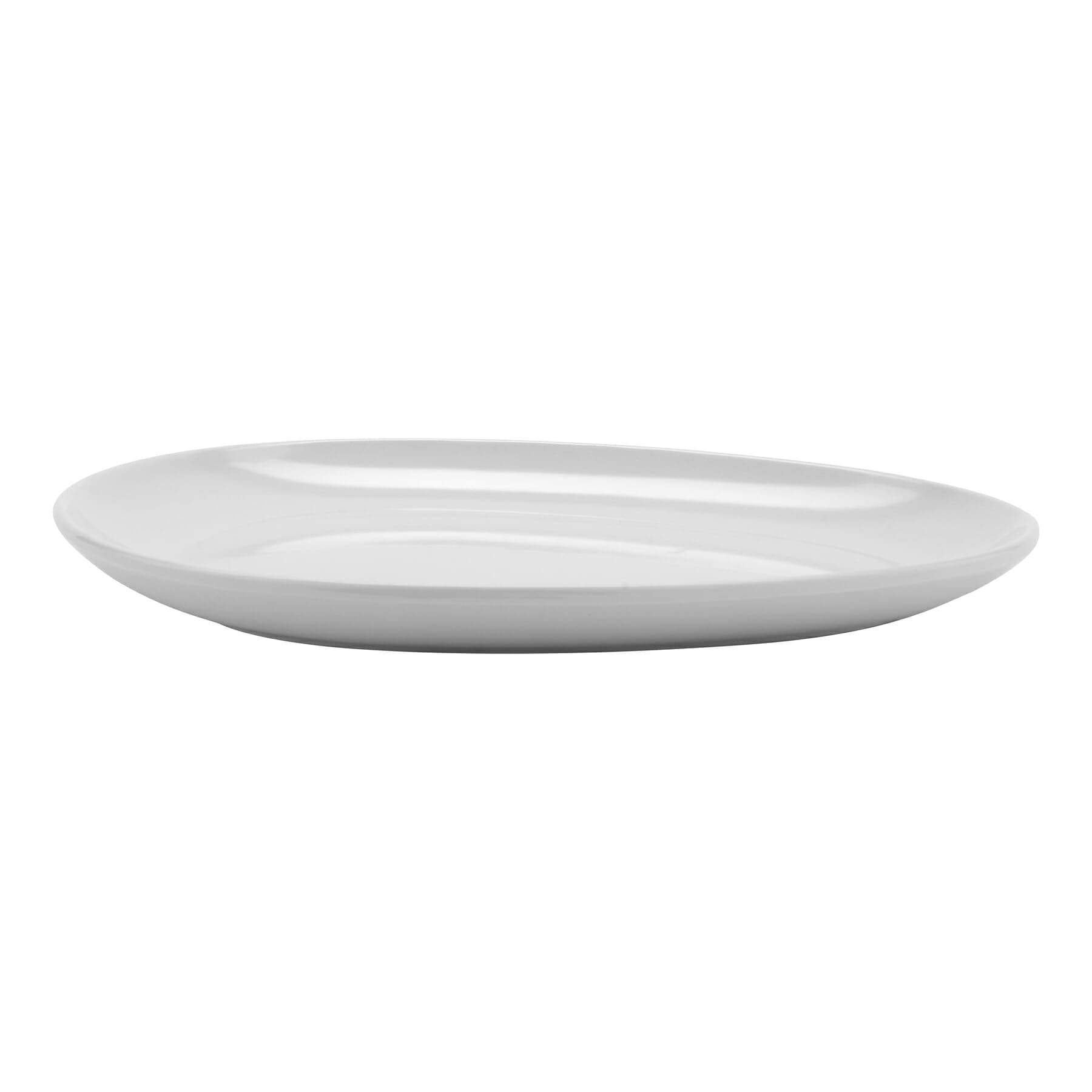 Melamine Break-Resistant Egg-Shaped Coupe Platter Set of 12 - 11