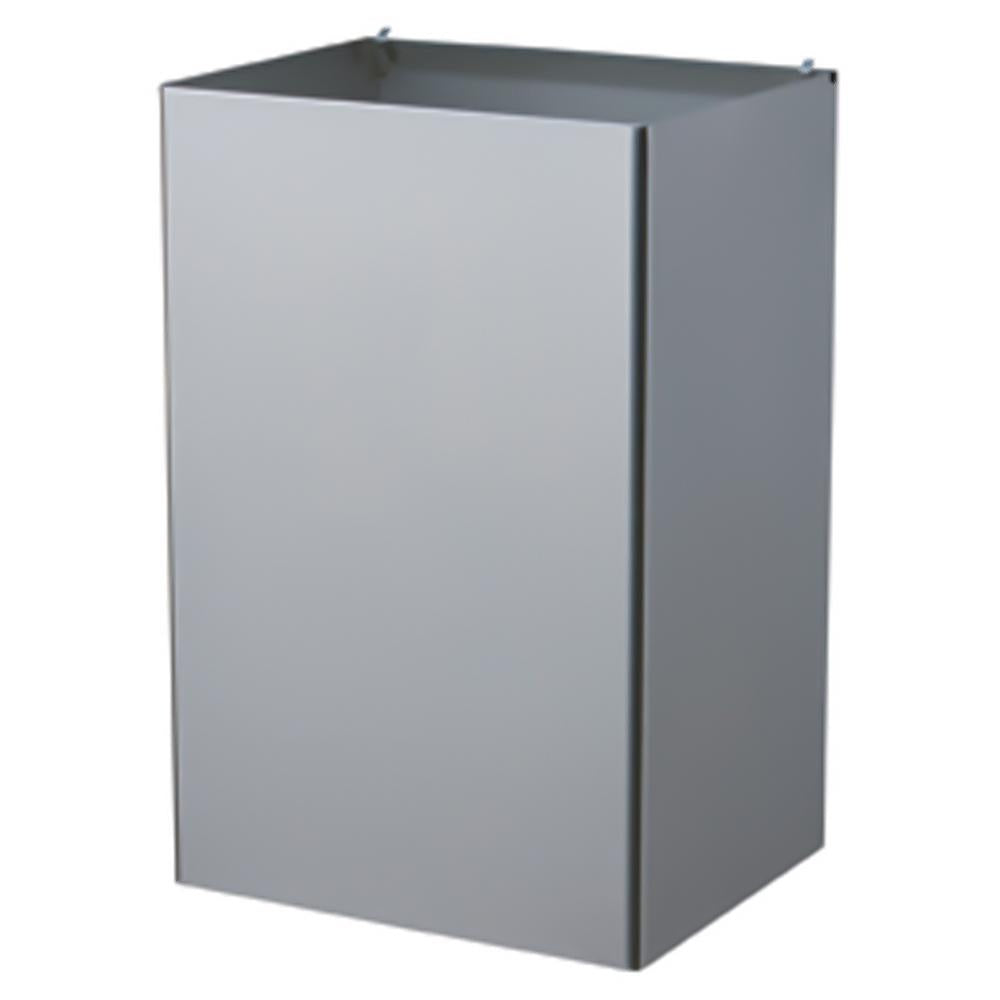 Bobrick B368 60 ClassicSeries 18 Gallon Recessed Waste Receptacle with Interchangeable Lid - Satin Finish for Office, Restroom & Commercial Spaces