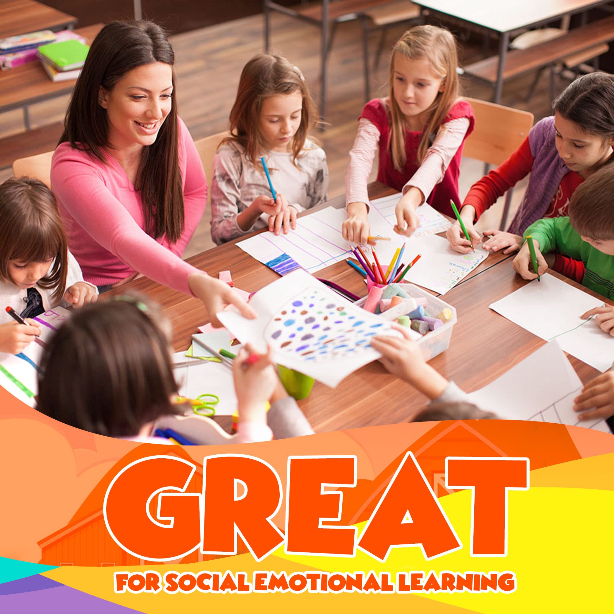 183 Daily Question Cards for Elementary School - Teacher Created Morning Meeting Discussion Chips for Classroom Activities | Writing Prompt Cards for Grades K-2 | Perfect for Icebreakers, Social-Emotional Learning & Student Engagement