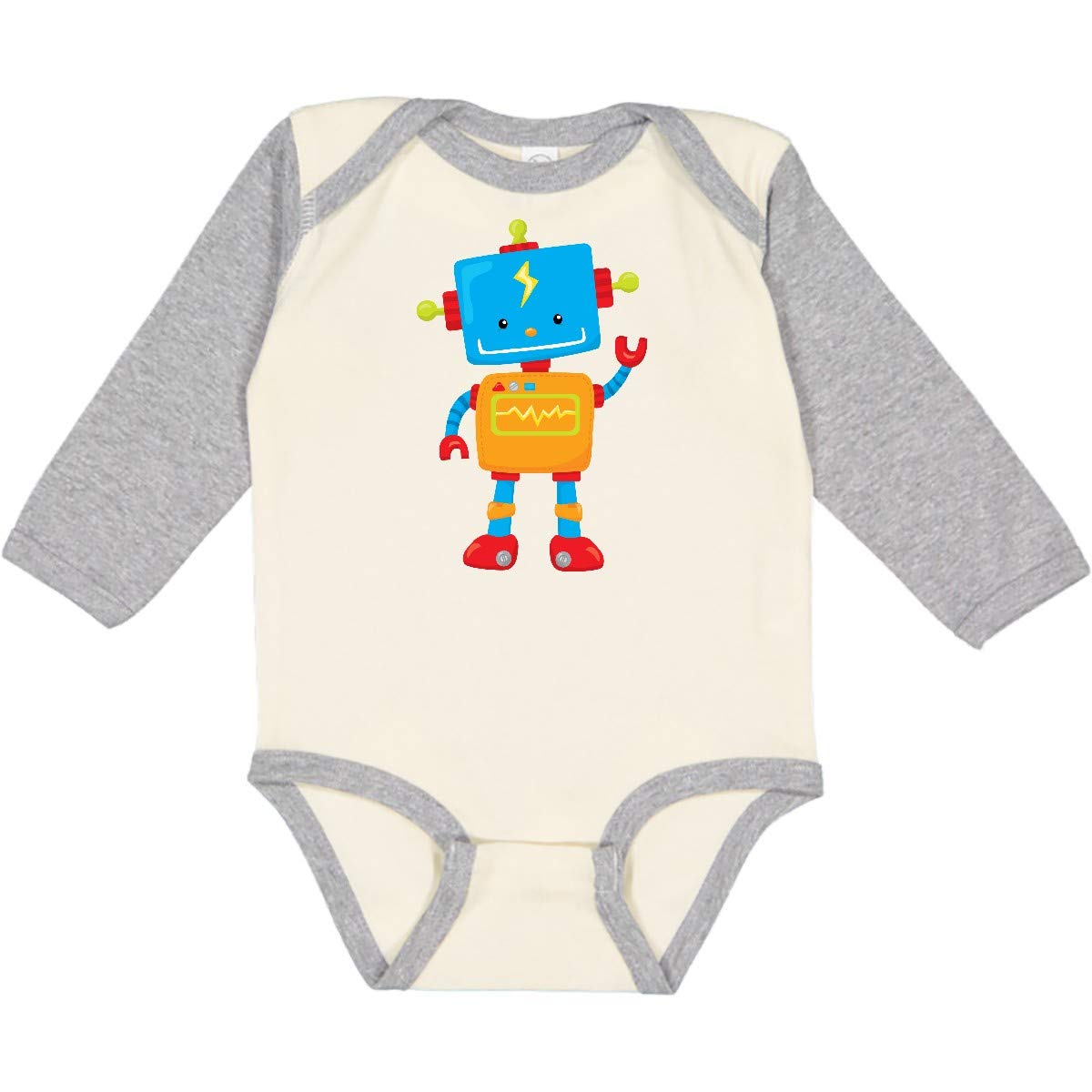 Inktastic Toy Robot Long Sleeve Baby Bodysuit - Soft Cotton Infant Onesie for Boys & Girls - Perfect for Playtime, Nursery, and Photo Shoots