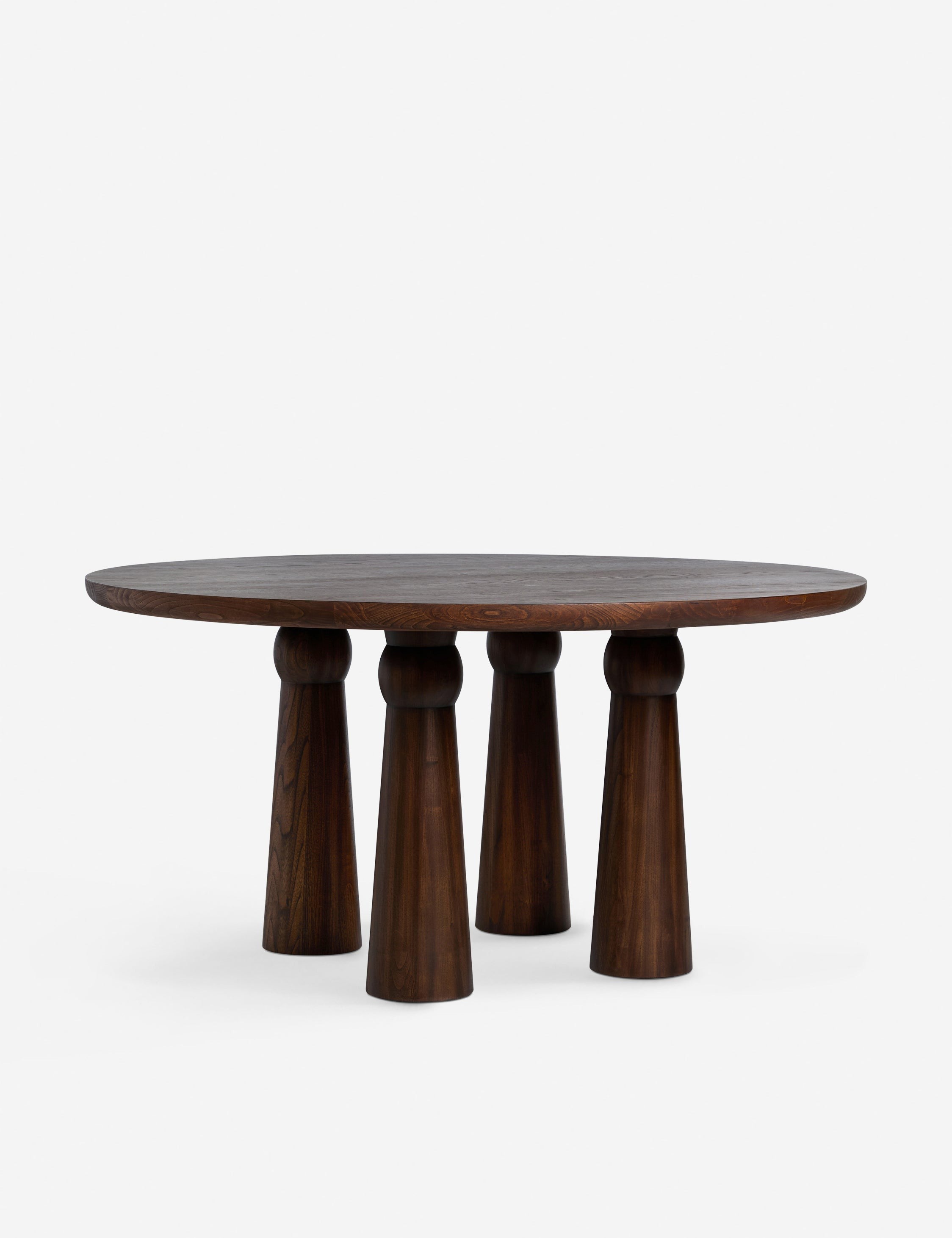 Beasley 48 Inch Round Dining Table for 4 - Modern Wood Kitchen Table for Small Spaces, Breakfast Nook & Apartment Dining Room