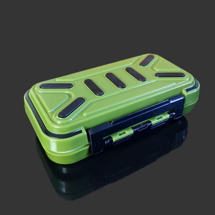 **Waterproof Adjustable 16-Cell Fishing Tackle Box with Dividers - Multifunctional Bait Storage for Lures, Hooks & Small Fishing Accessories (Green) - Perfect for Freshwater, Saltwater & Ice Fishing Trips**