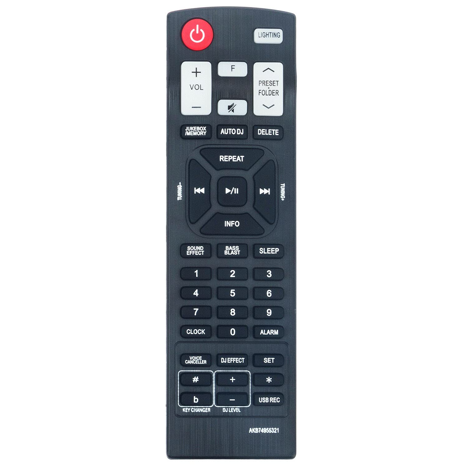 AKB74955321 Replacement Remote Control for LG FH6 600W Loud Speaker System - Perfect for Home Theater, Parties & Audio Enthusiasts
