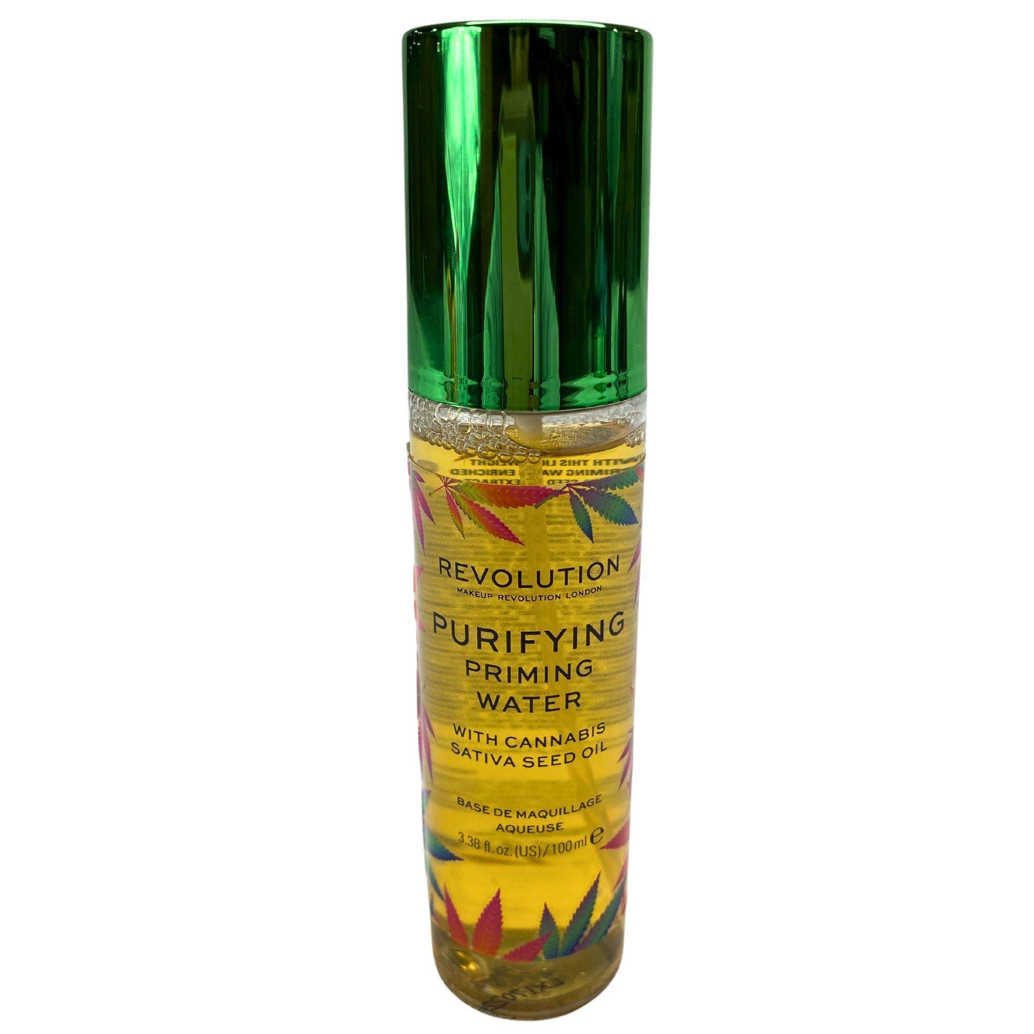 Purifying Priming Water with Cannabis Sativa Seed Oil - 3.38 FL OZ (36 Pcs Lot) - Hydrating & Balancing Facial Toner for Oily & Acne-Prone Skin - Perfect for Daily Skincare Routine & Makeup Prep