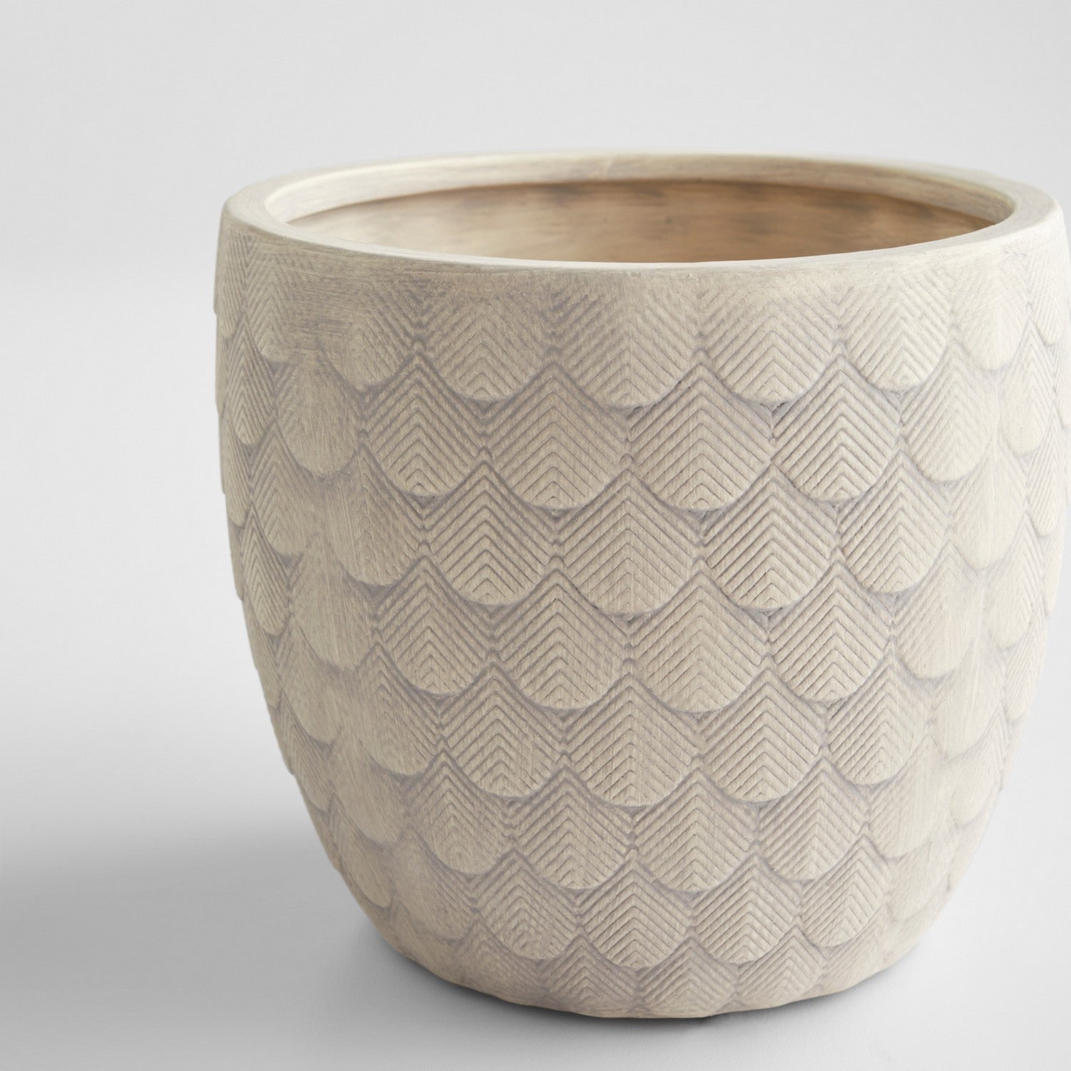 Cyan Design 11472 Nereus Planter - Small Grey Ceramic Flower Pot for Indoor Plants, Succulents, Home & Office Decor