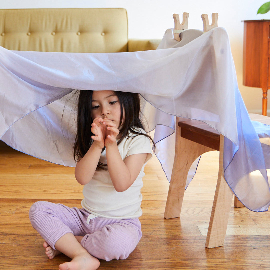 Sarah's Silks Fort Kit - Play Silk Tents for Kids, DIY Indoor Playhouse & Creative Pretend Play - Perfect for Imaginative Play, Reading Nooks & Sensory Play Spaces