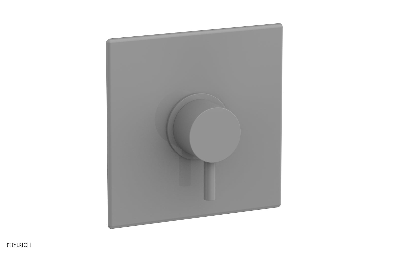 BASIC II Pressure Balance Square Shower Plate & Lever Handle Trim Kit - 4