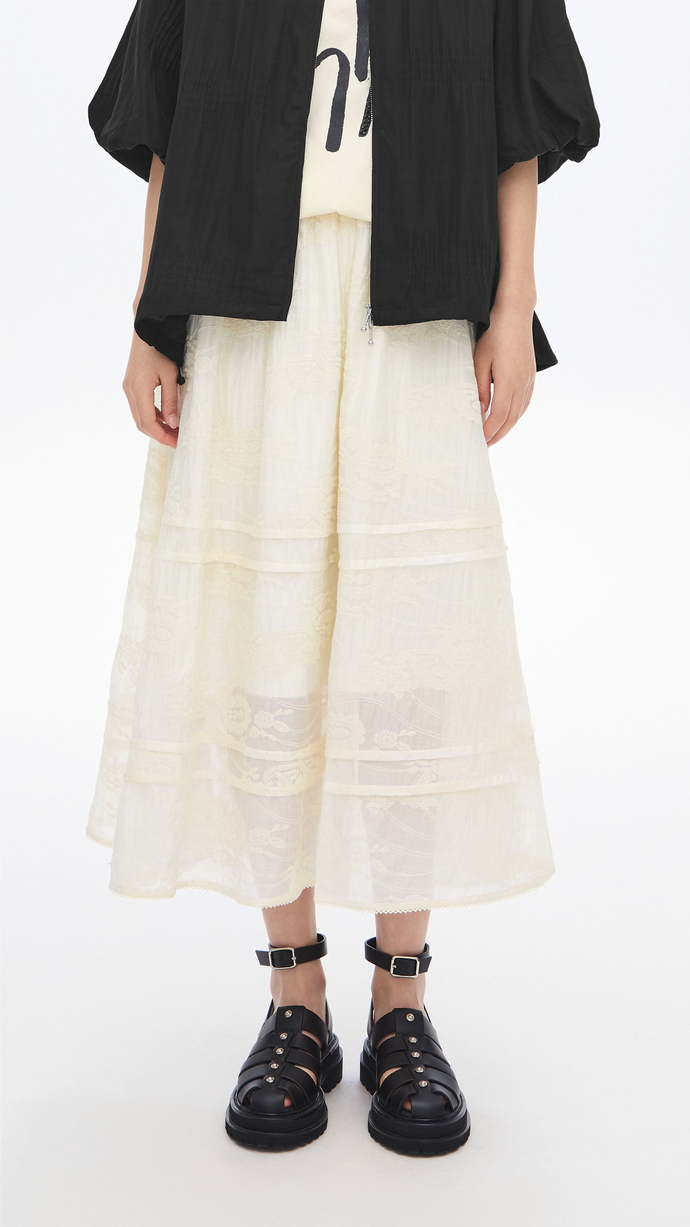 Elegant Floral Embroidery Skirt for Women - Boho Summer Maxi Skirt with Handmade Detailing | Perfect for Beach, Vacation, and Casual Outings