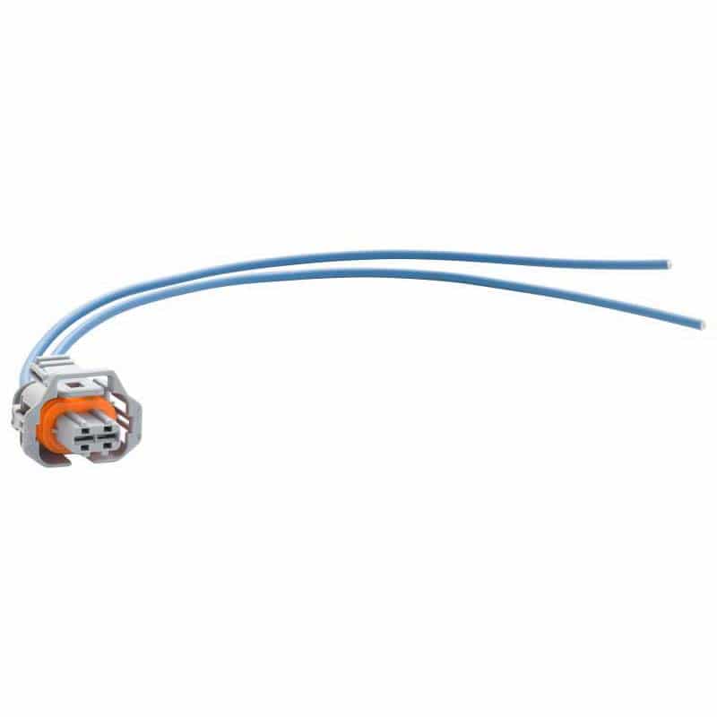 2 Wire Pigtail Connector - 12 Inch Length, 18 AWG, for LED Strips, Automotive Wiring & DIY Projects - Waterproof & Durable Electrical Extension Cable