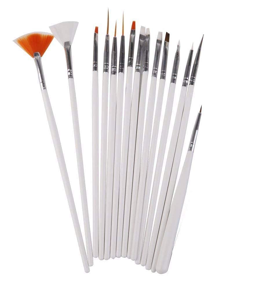 Professional 190-Piece Nail Art Kit with 100 Nails, 15 Brushes, 5 Dotting Tools, 48 Glitter Bottles, 10 Tapes, 2 Glues & 10 Guide Stickers – DIY Manicure Set for Home Salon, Party & Gift Giving