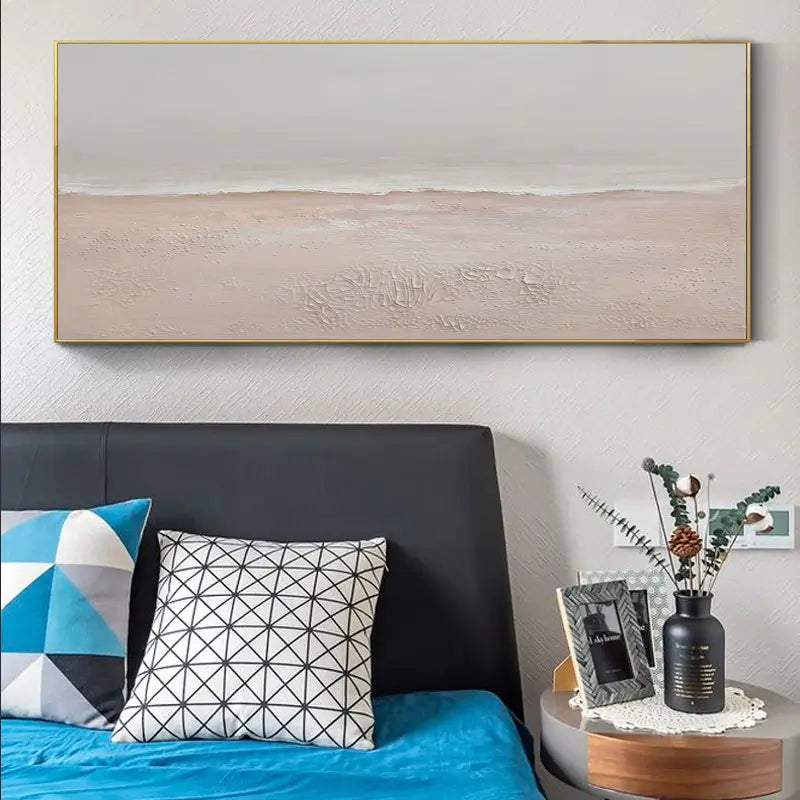 Ocean And Sky Painting #OS 011 - Handmade Canvas Wall Art for Home & Office Decor - Perfect for Living Room, Bedroom or Gift