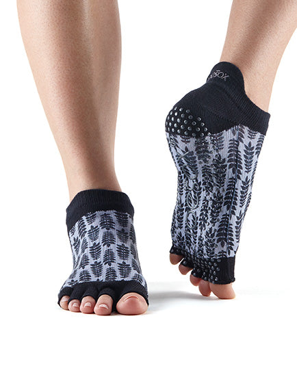 ToeSox Low Rise Grip Socks - Non-Slip Half Toe Yoga & Pilates Socks for Women - Perfect for Barre, Dance, and Workout Sessions
