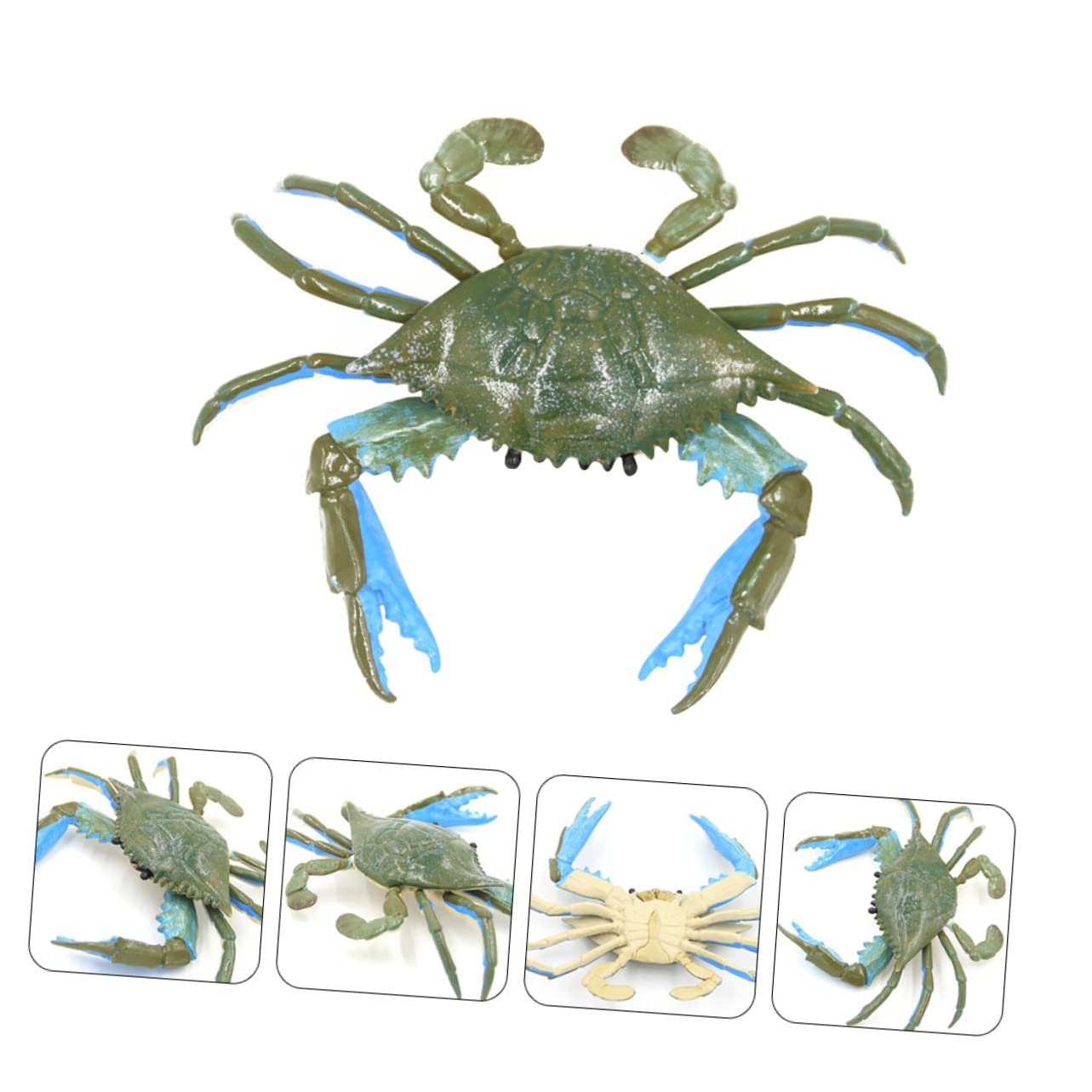 UPKOCH 3 Pack Realistic Crab Toy Set - Lifelike PVC Animal Figures, Educational Bath Toys for Kids, Ocean-Themed Learning & Sensory Play | Perfect for Bathtime Fun, Classroom Activities & Marine Life Exploration