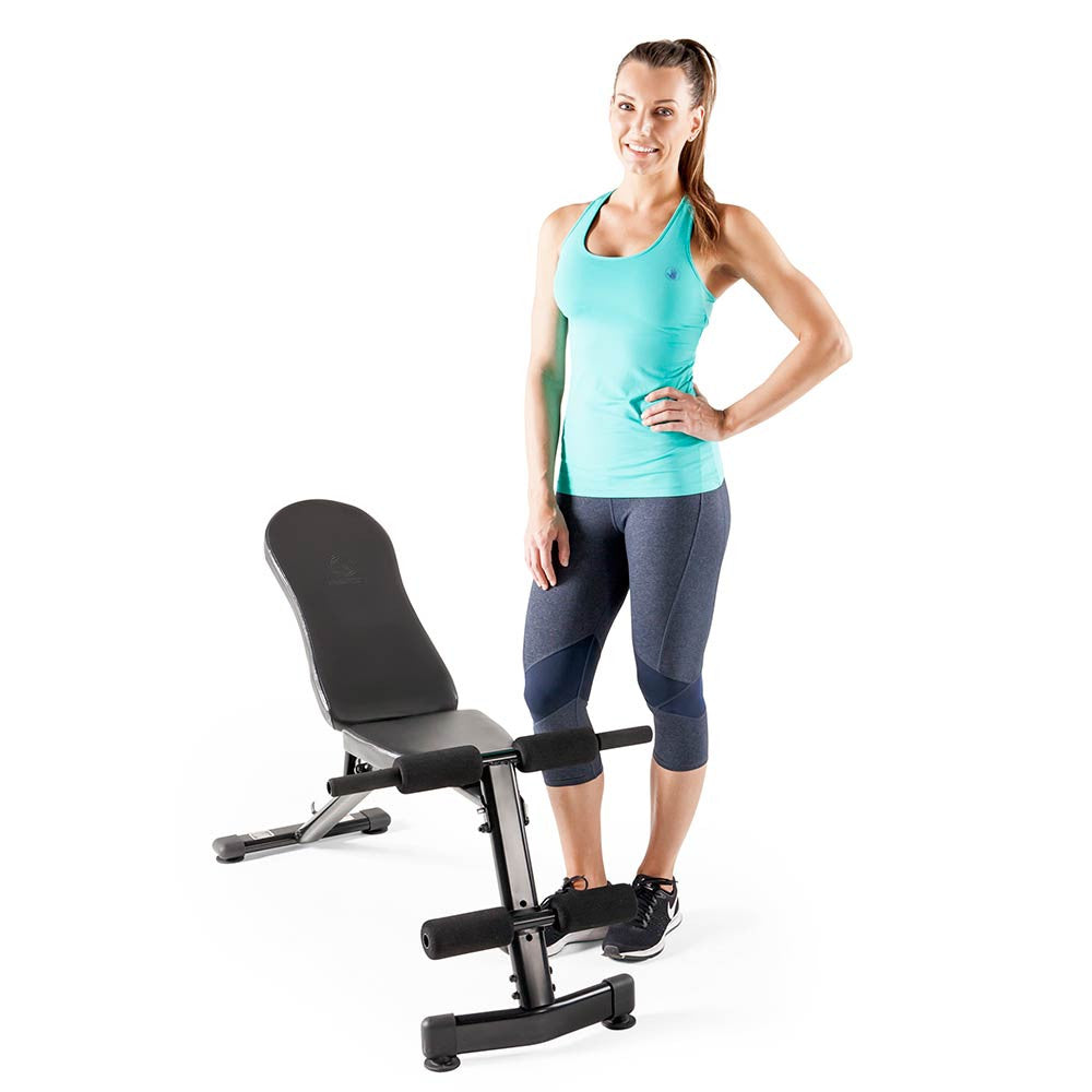 Marcy SB-228 Multi-Purpose Adjustable Weight Bench for Home Gym - Strength Training & Full-Body Workouts