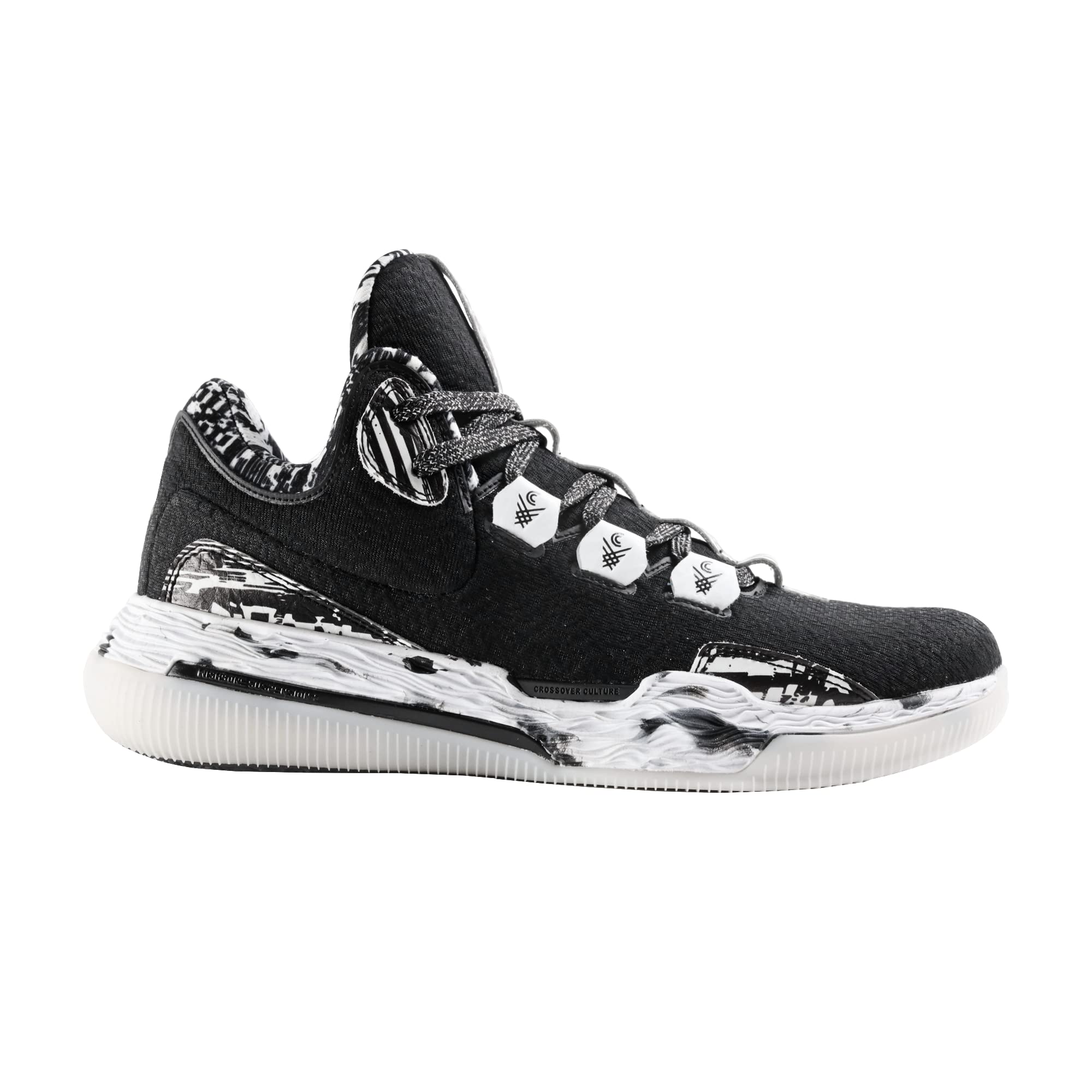 CROSSOVER CULTURE Men's Sniper Basketball Shoes - Breathable Air Mesh & Flexible Full Grain Leather Low Top Sneakers for Men - Perfect for Indoor/Outdoor Court Play & Casual Wear