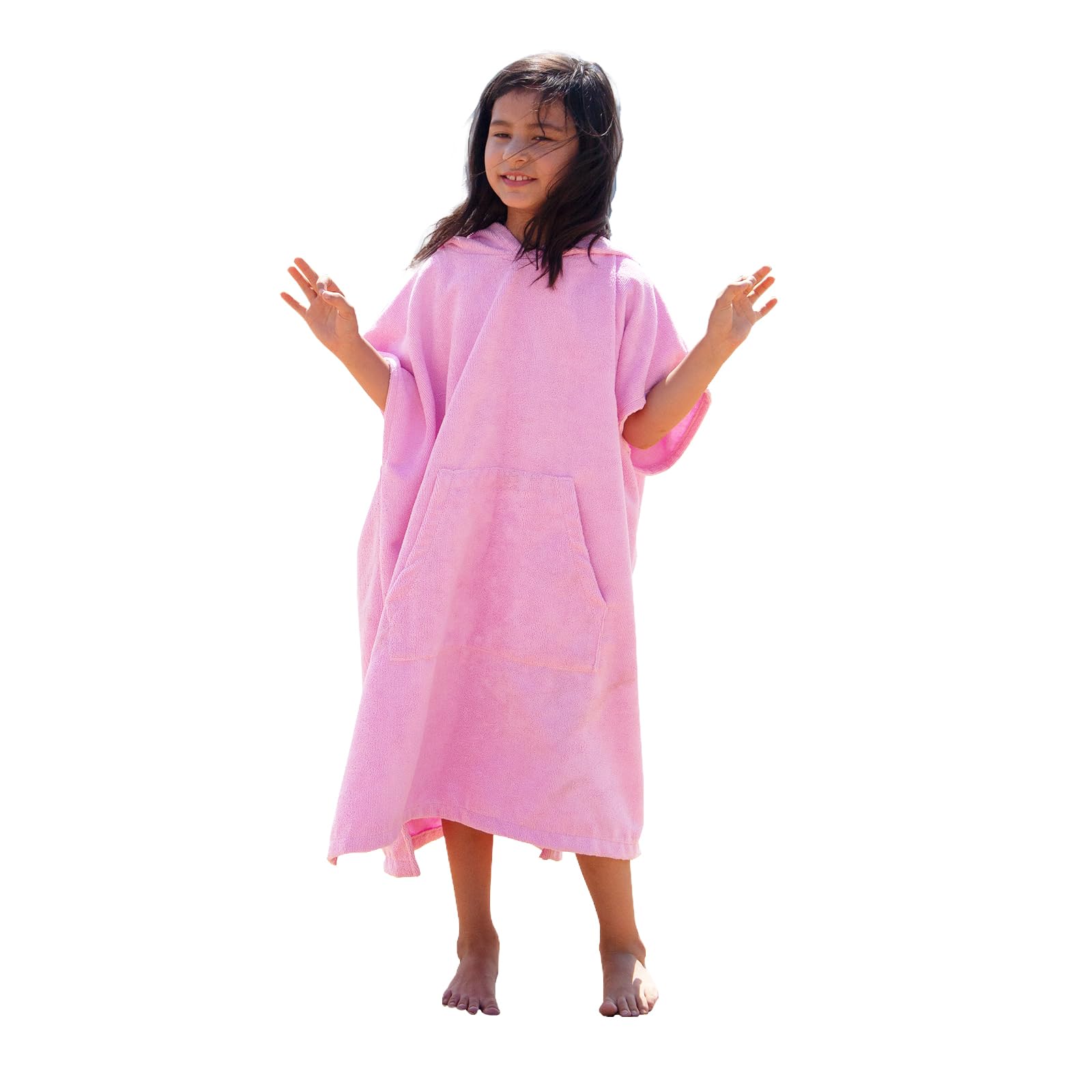 Kids Hooded Towel Poncho - Soft Microfiber Beach & Swim Changing Robe for Boys & Girls - Perfect for Pool, Beach, Surfing and After Bath Wrap