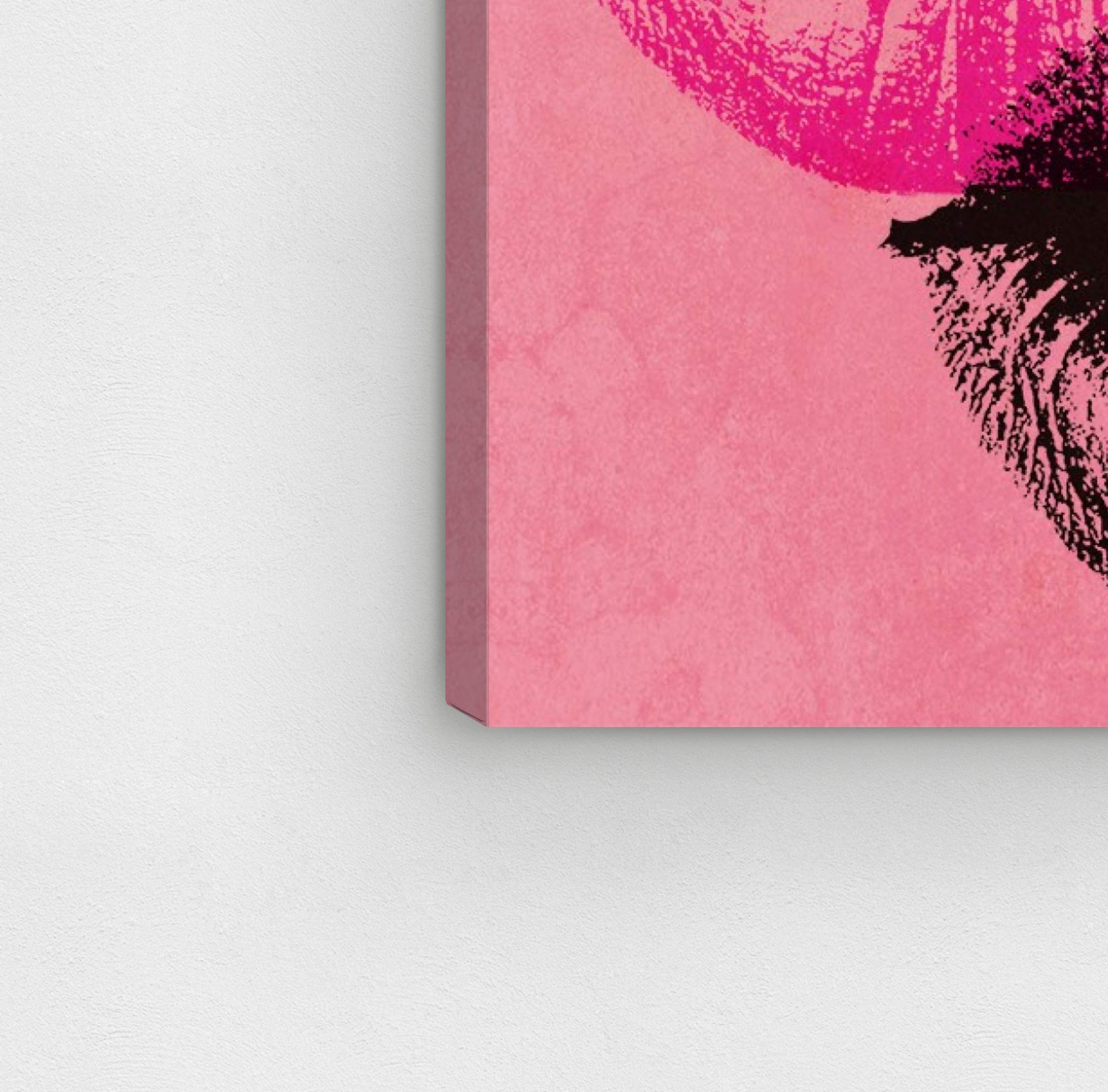 Pop Art Lips Wall Canvas Print - 30