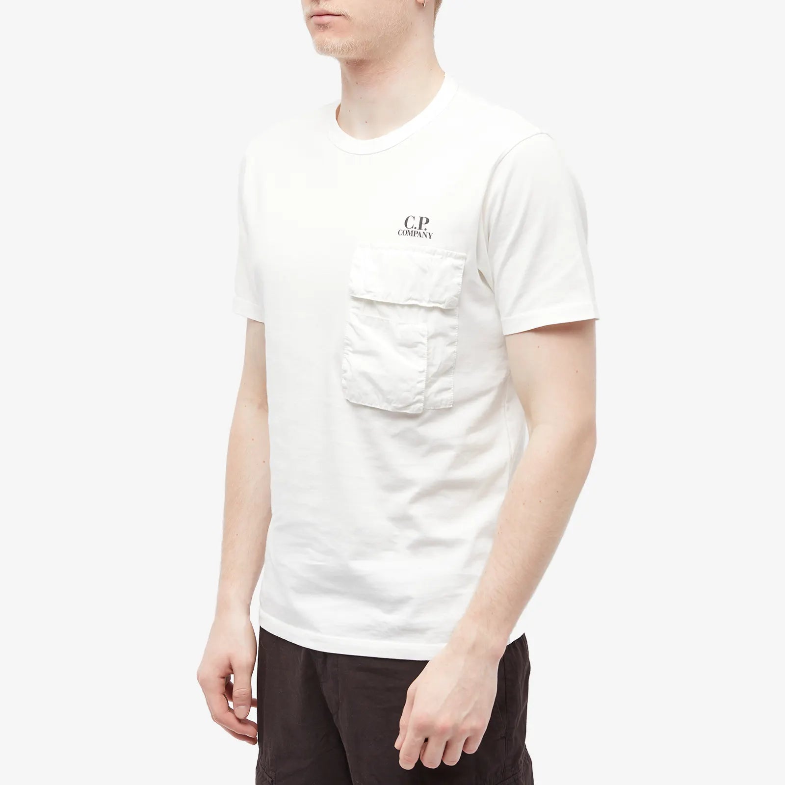 CP Company Pocket Logo T-Shirt for Men | Casual Short Sleeve Cotton Tee | Perfect for Streetwear, Daily Wear & Urban Fashion