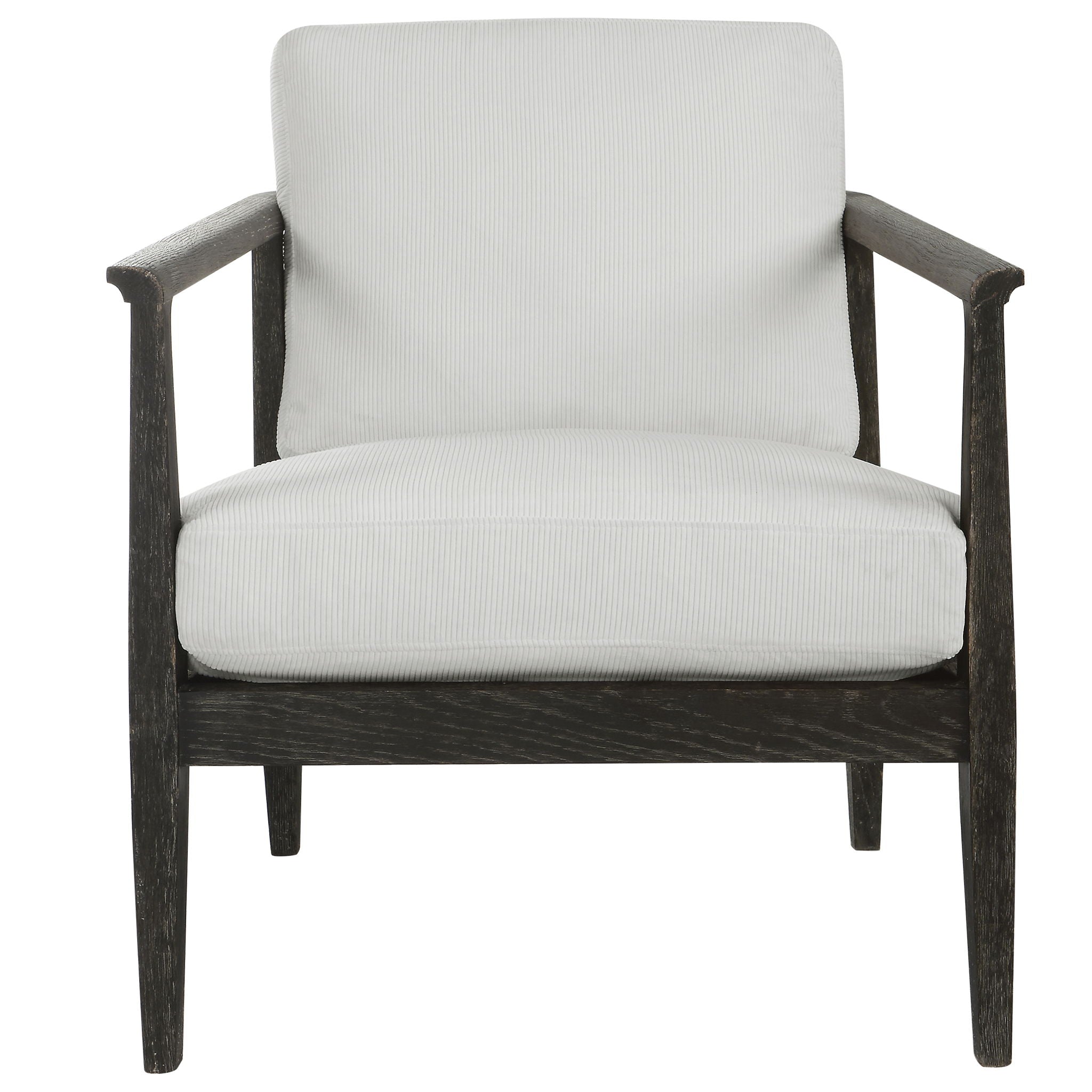 Modern White Accent Chair for Living Room, Bedroom & Office - Stylish Brunei Design for Home Decor