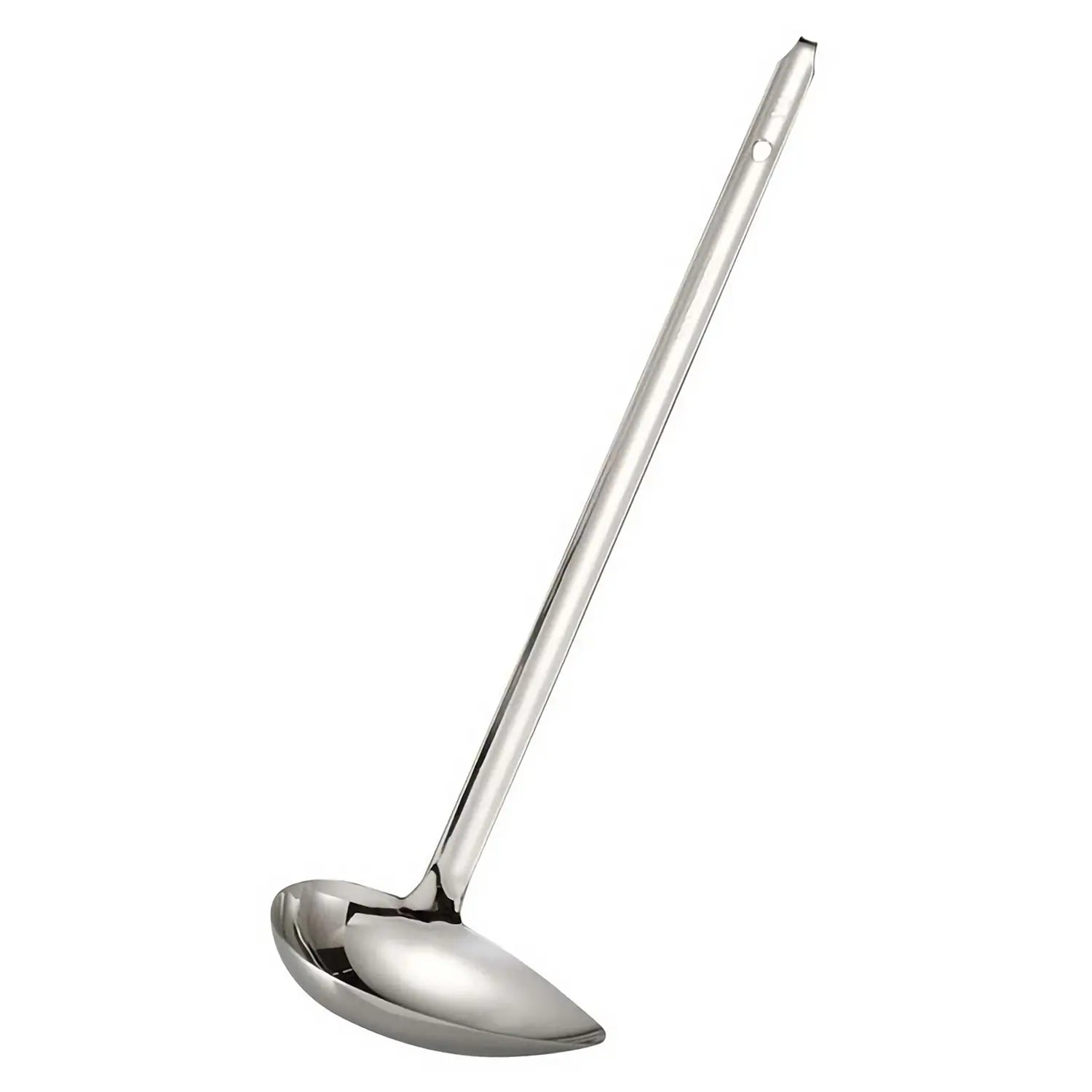 Premium Stainless Steel Side Scooping Ladle for Cooking & Serving - Durable Kitchen Utensil for Soup, Sauce, Gravy & More - Ideal for Home Chefs & Professional Kitchens