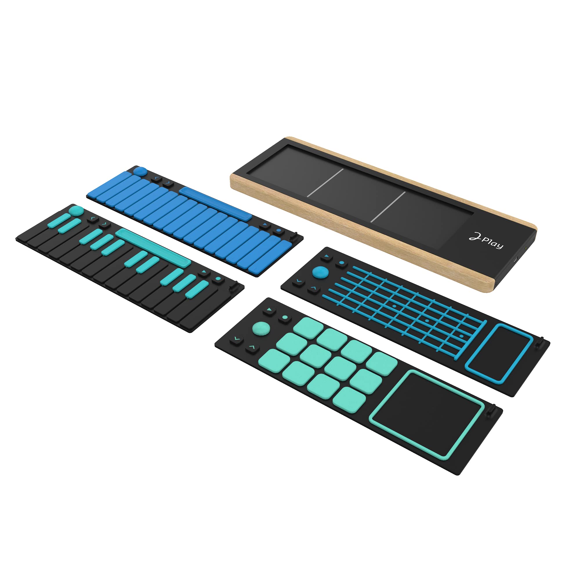 Joué Play - 4-in-1 Portable Digital MIDI Controller with Music Production App | Plug & Play USB Instrument for Piano, Guitar, Drums & Synth | Perfect for Home Studio, Live Performance & Music Education