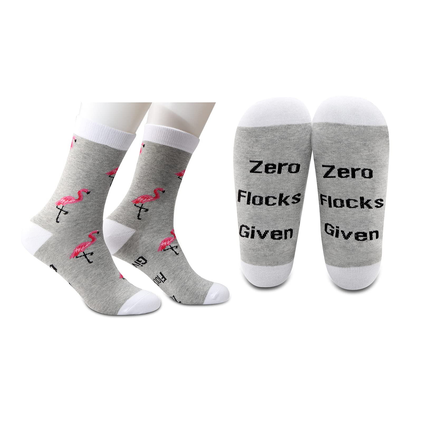 Funny Flamingo Socks for Women - Cute & Unique Birthday, Graduation Gifts for Her - Perfect for Beach, Summer & Casual Wear
