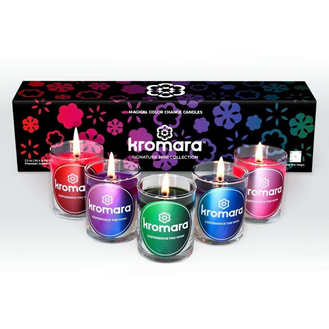 Color Changing Scented Votive Candles - 5 Pack Aromatherapy Gift Set with Relaxing Fragrance | Perfect for Home Decor, Spa Relaxation & Romantic Ambiance