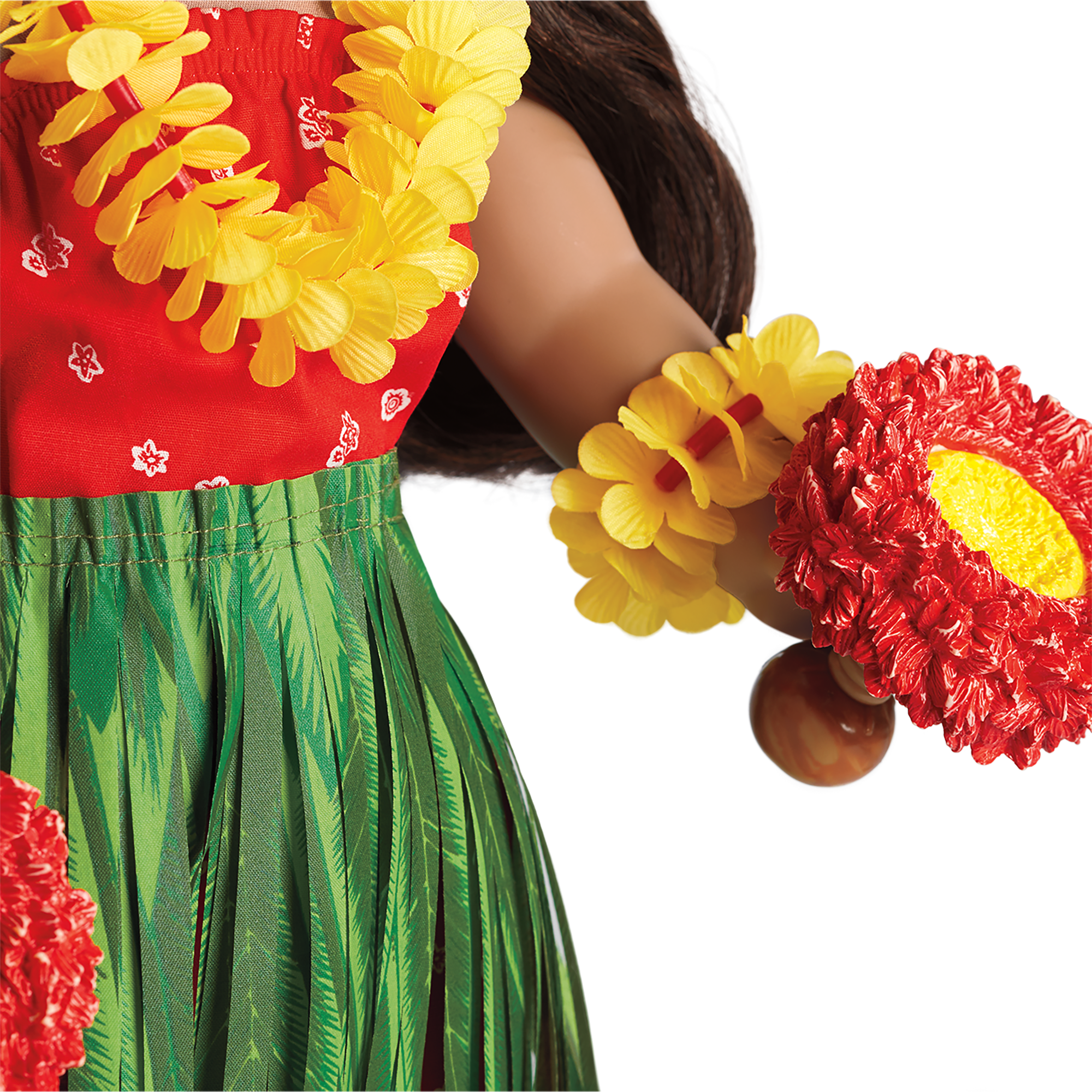 Nanea's™ Hula Outfit for 18 Inch Dolls - Authentic Hawaiian Costume for American Girl Dolls & Historical Characters | Perfect for Luau Parties, Cultural Play & Doll Collectors