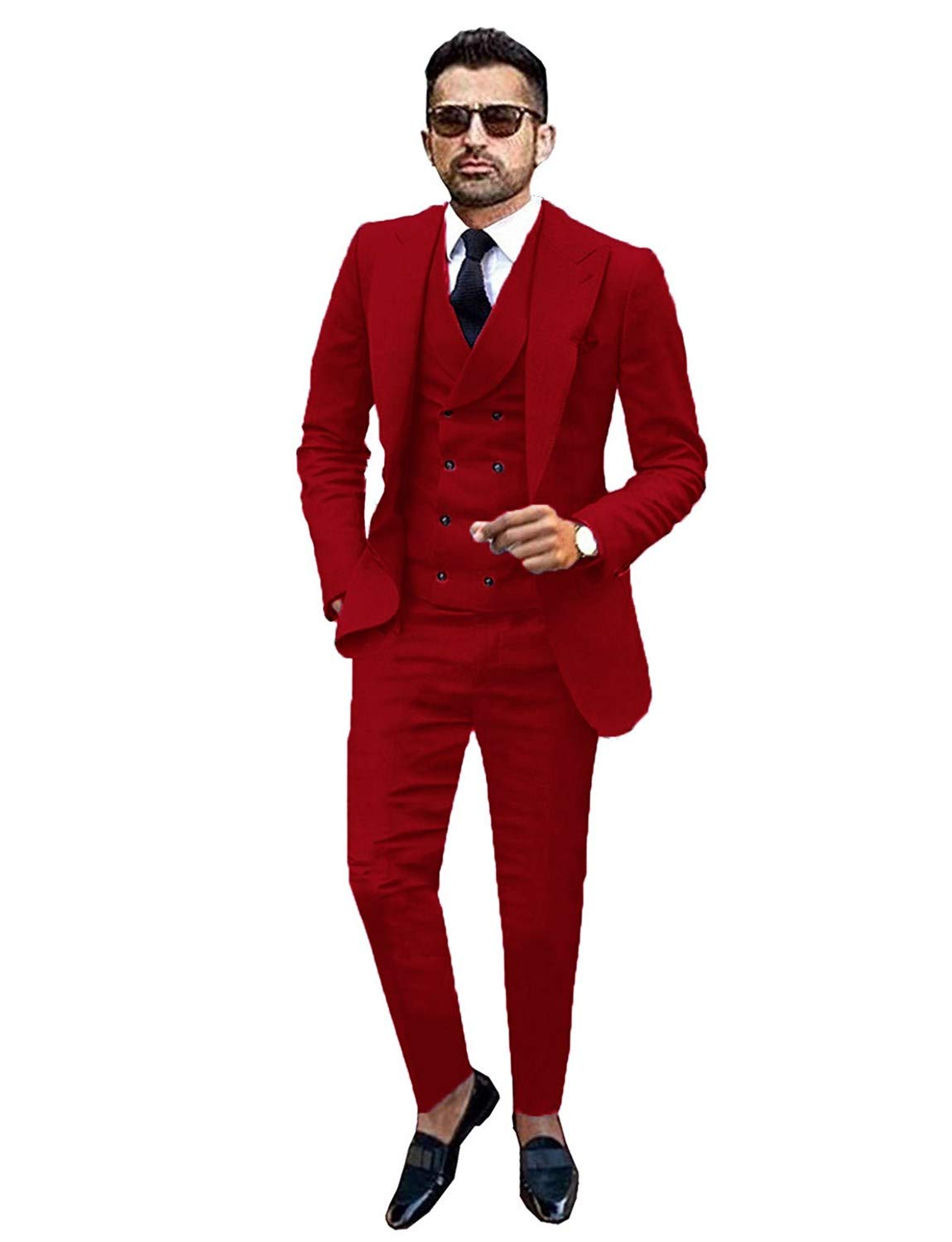 LILIS Men's 3-Piece Suit Set | Formal Wedding Tuxedo for Groom | Business & Special Occasion Attire