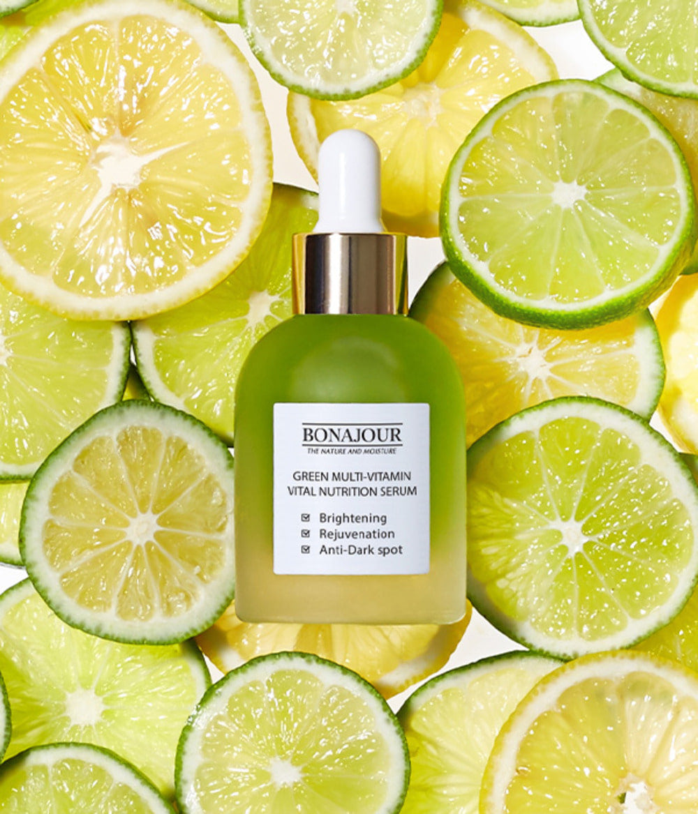 Bonajour Green Multi Vitamin Vital Nutrition Serum 35ml - Brightening & Anti-Aging Face Serum with Vitamins for Glowing Skin | Perfect for Daily Skincare Routine & Night Care