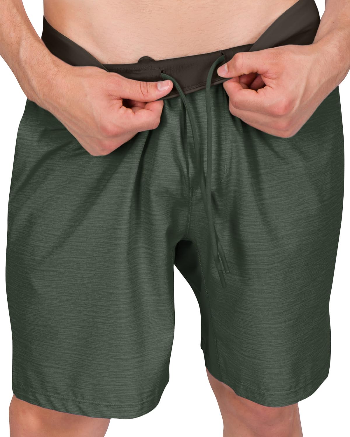 Dry Fit Men's Workout Shorts - Performance Stretch Gym Shorts with Anti-Odor Technology & Zip Pocket - Perfect for Running, Training & Outdoor Activities