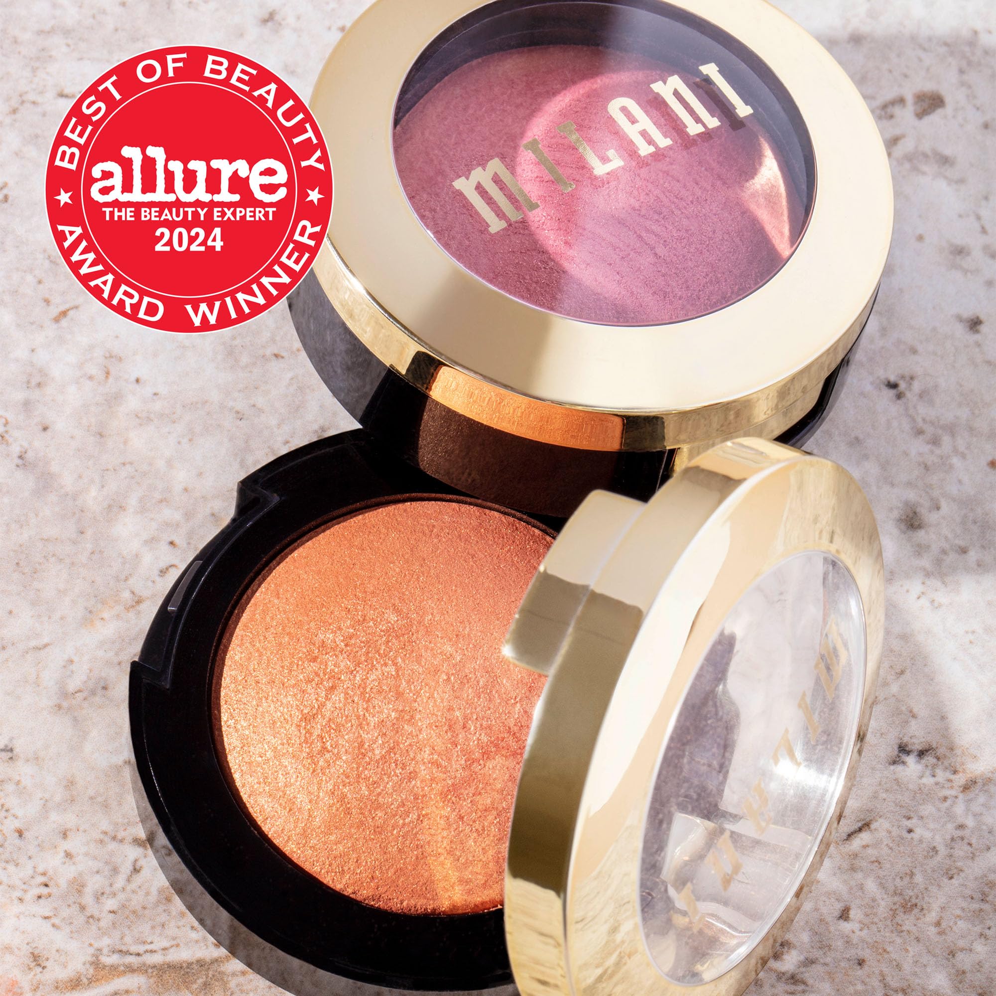 Milani Rose Powder Blush - Tea Rose (0.6 oz) | Cruelty-Free Matte & Shimmery Blush for Cheeks | Face Contouring & Highlighting Makeup | Perfect for Everyday Wear & Special Occasions
