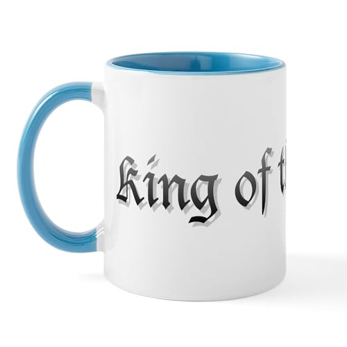 White/Blue Inside - King Of The Castle Mug