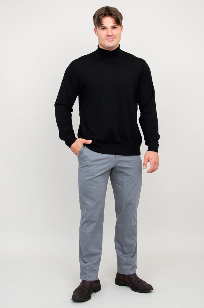 Premium Eric Sweater for Men - 100% Merino Wool, Soft & Warm Winter Pullover - Perfect for Office, Travel & Outdoor Activities