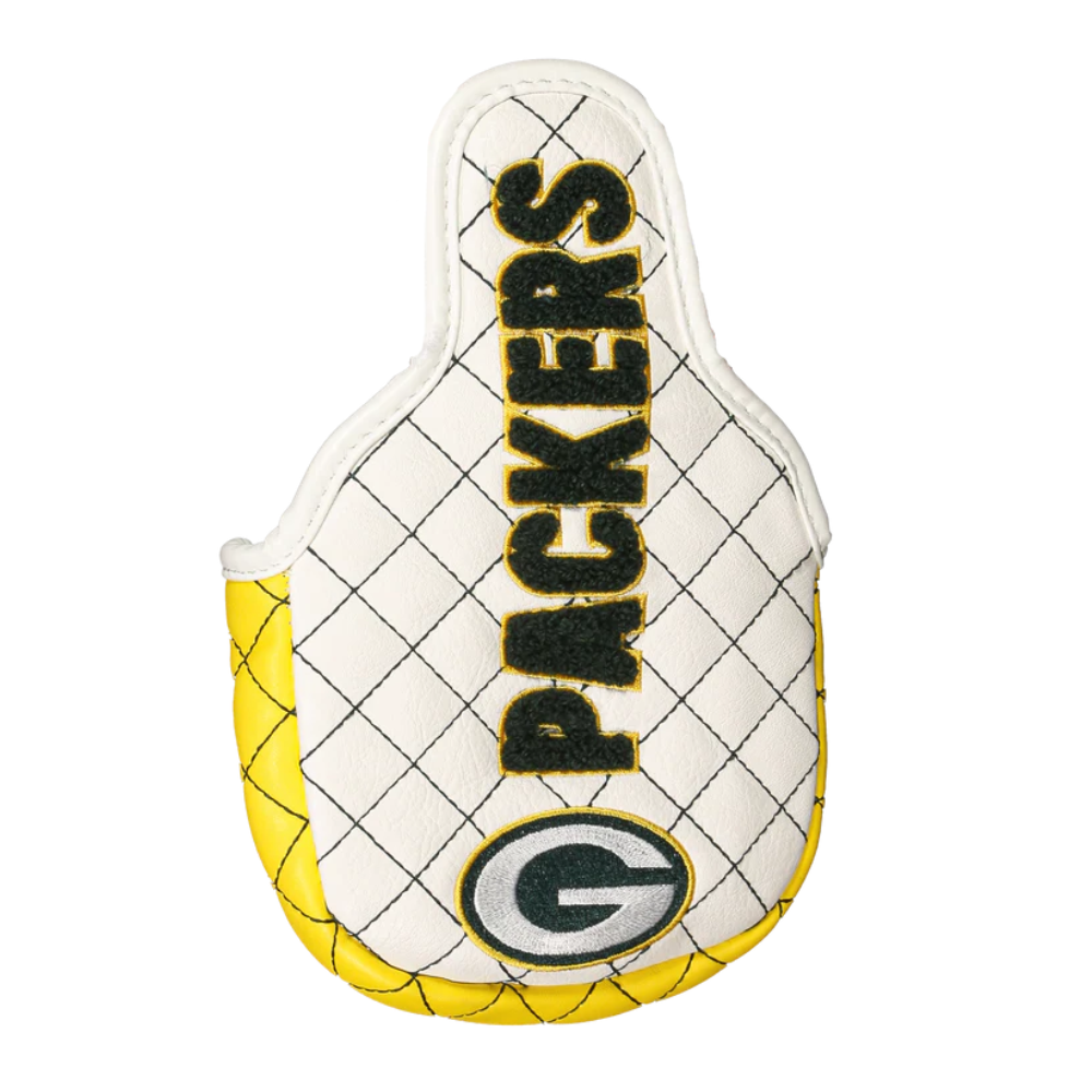 CMC Design Green Bay Packers Mallet Putter Headcover - Golf Club Cover for Packers Fans - Perfect for Protecting Your Putter on the Course and Showing Team Spirit